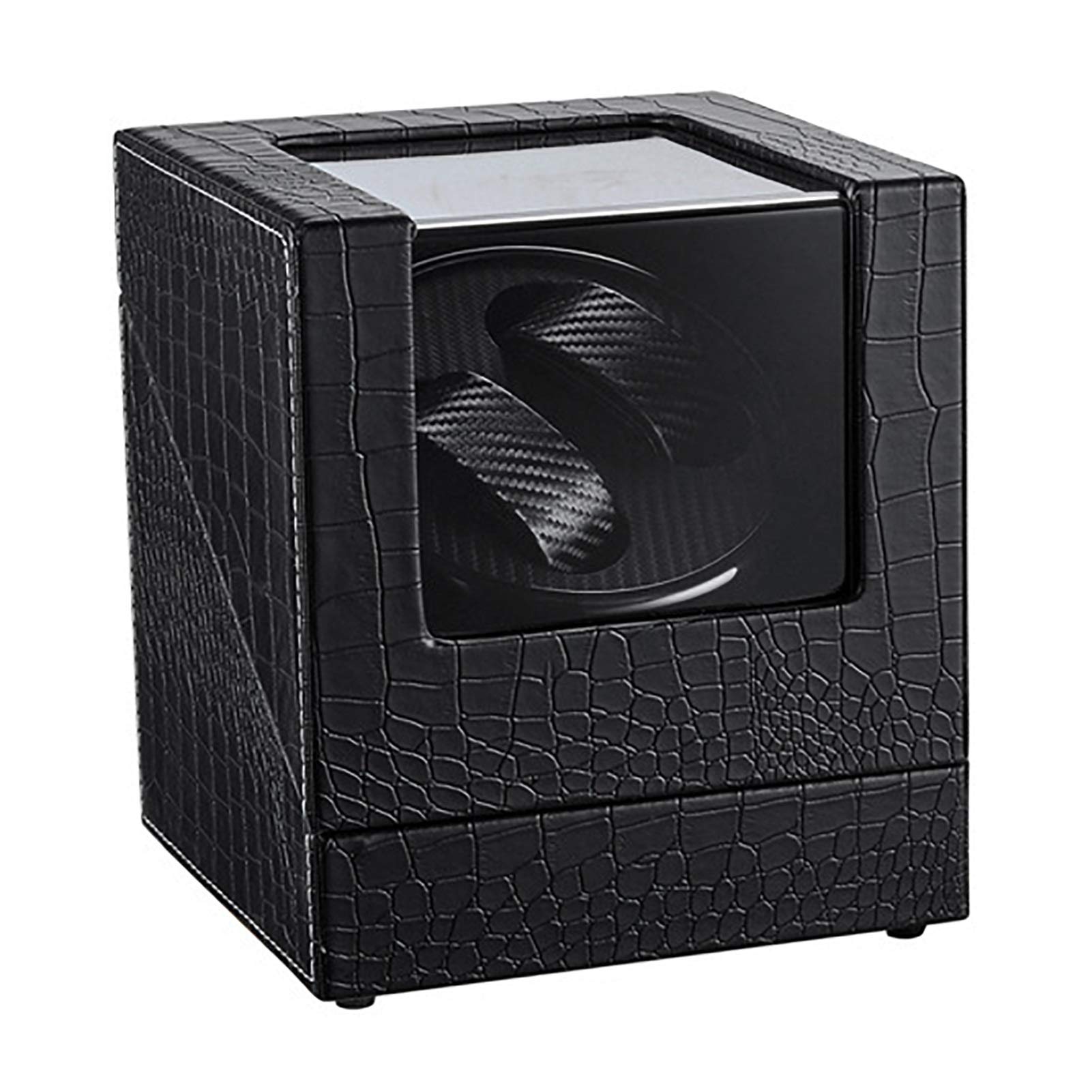 WMYYZYQ Spinner winding box Watch Winders - 2+0 Automatic Watch Winder Mechanical Watch Winding Box Storage Case Watch Display Holder Organizer Motor Shaker Silent PU L