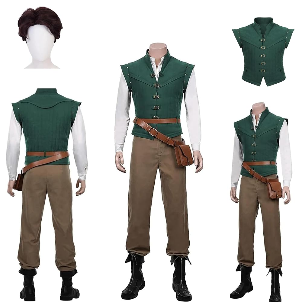 ユージーン フリンライダー コスプレ 仮装衣装 バッグセット Amazon.co.jp: [QINGCHENG]フリン・ライダー コスプレ衣装 Flynn