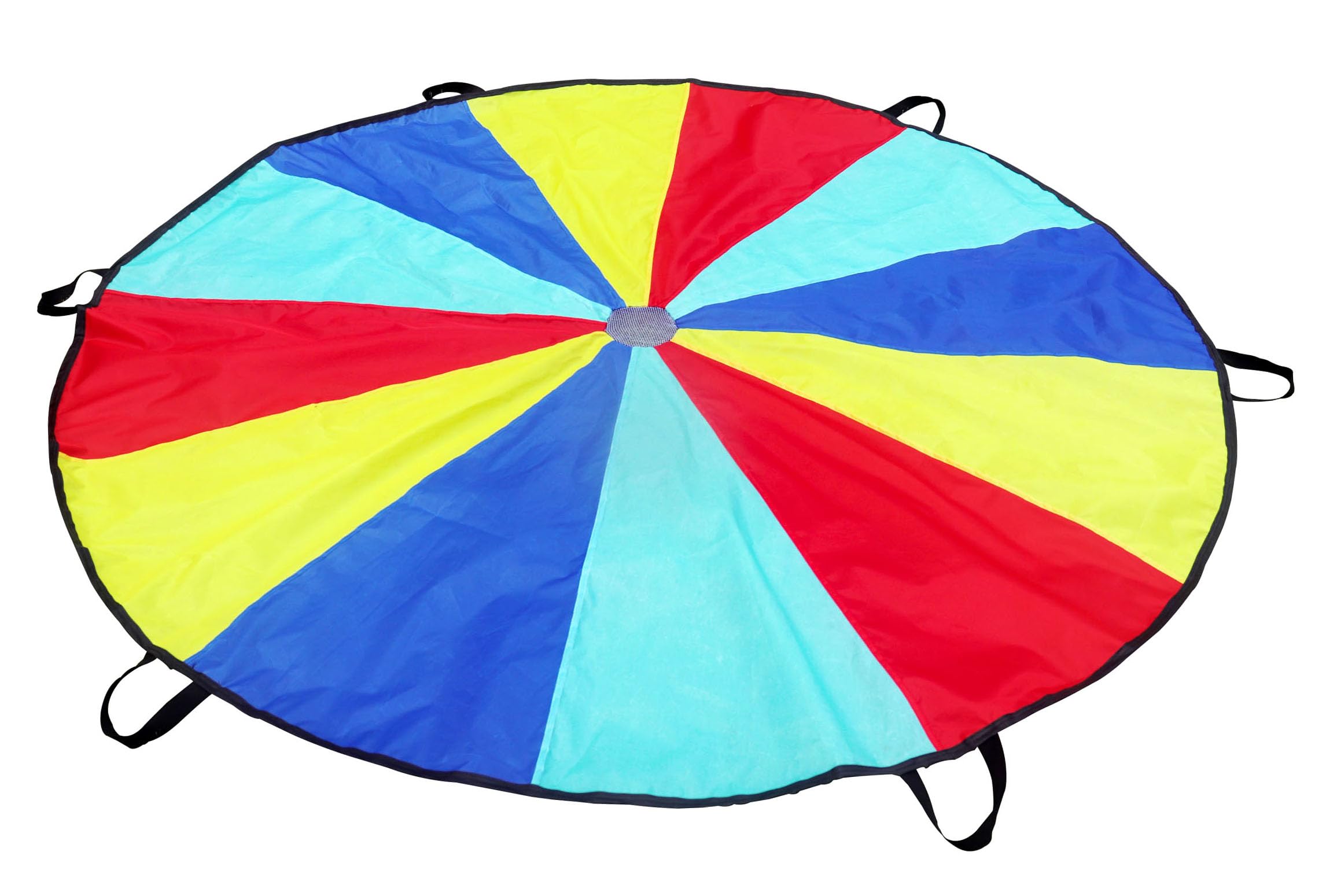 Homecute Parachute for Kid’s, Kids Parachute Toy for Outdoor Sports Development, Team Building, Kids Games,Perfect for Fun,Learning and Physical Activity in Preschool-Multicolour (6 ft)-image-1