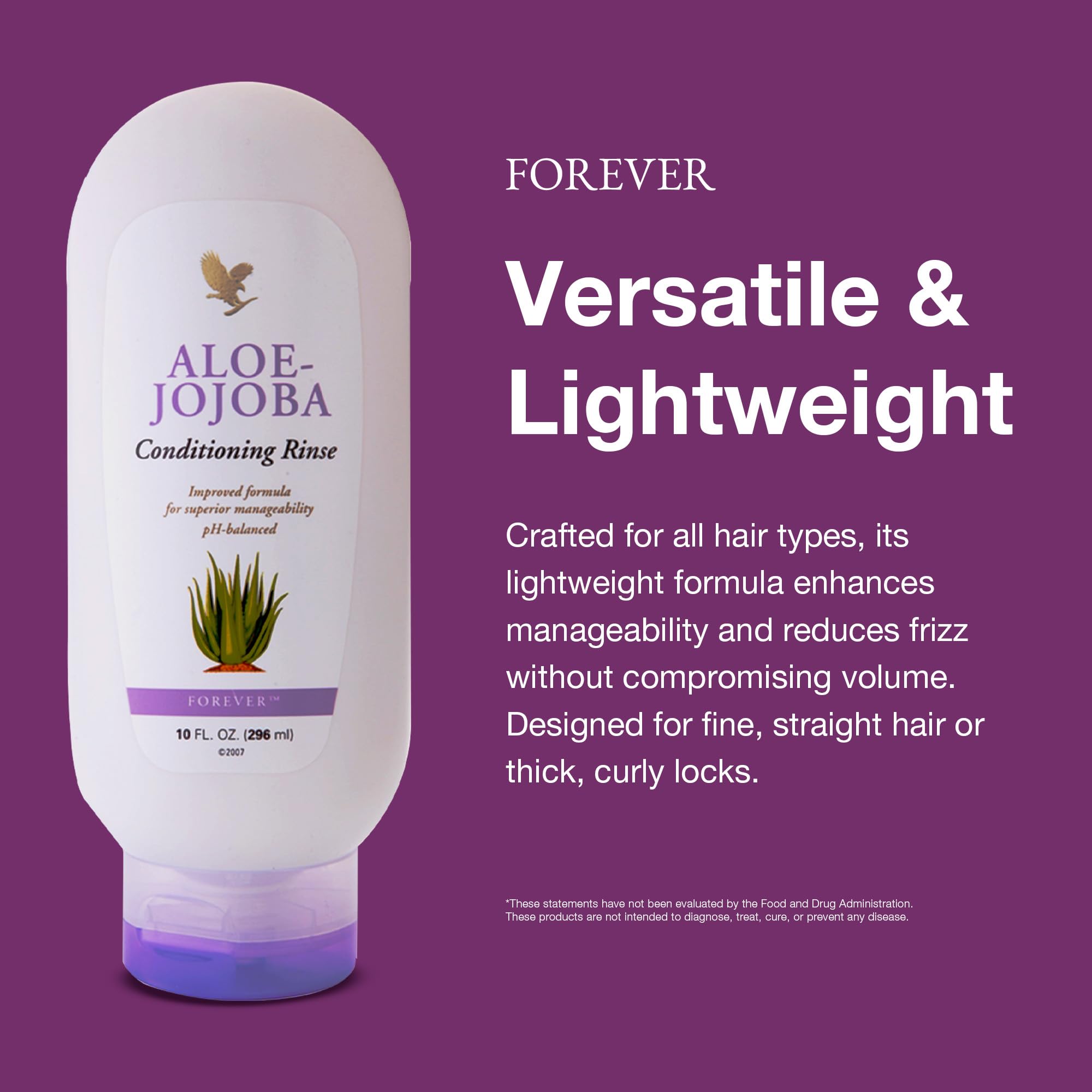 Amazon.com : Forever Living - Aloe Jojoba Conditioner - Hydrating Hair Care  with Aloe Vera, Jojoba and Three Oils - Lightweight Formula - 10 fl oz :  Beauty & Personal Care