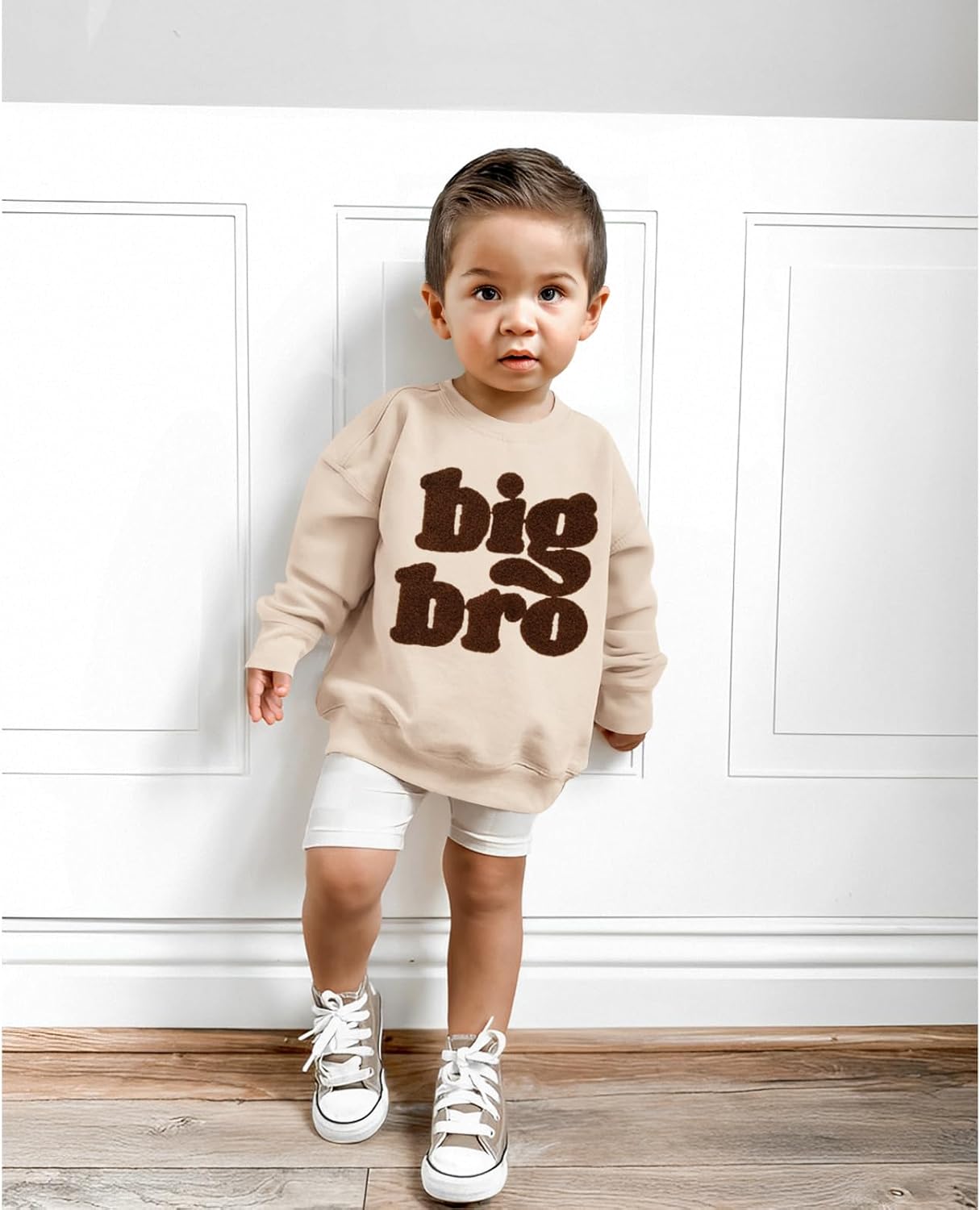 Big Bro Sweatshirt Toddler Baby Boy Big Brother Announcement Pullover Kid Crewneck Long Sleeve Casual Outfit - Image 4