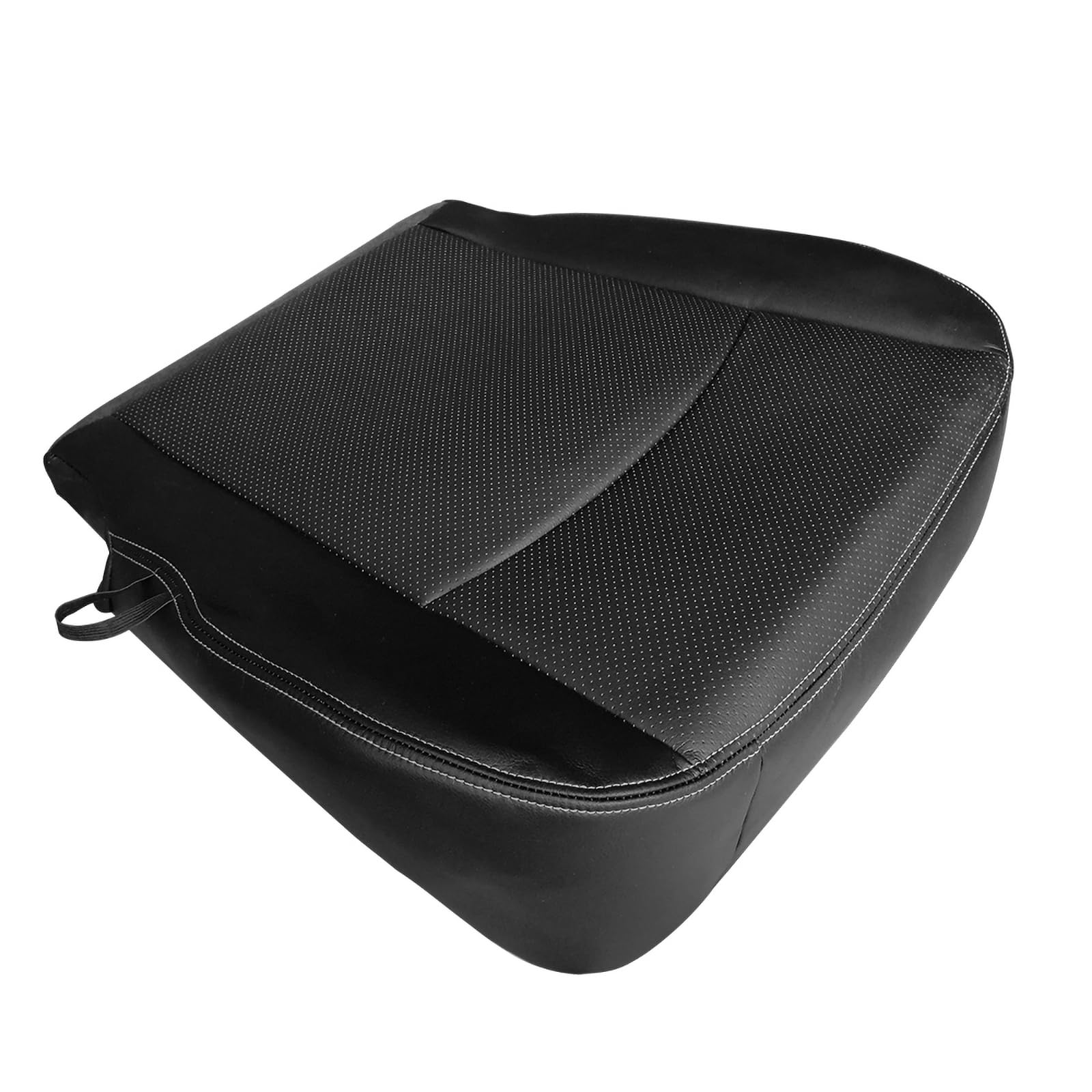 Driver Side Bottom Seat Cover – Cloth/Leather For 2013–2018 Dodge Ram 1500 Sport (Black)