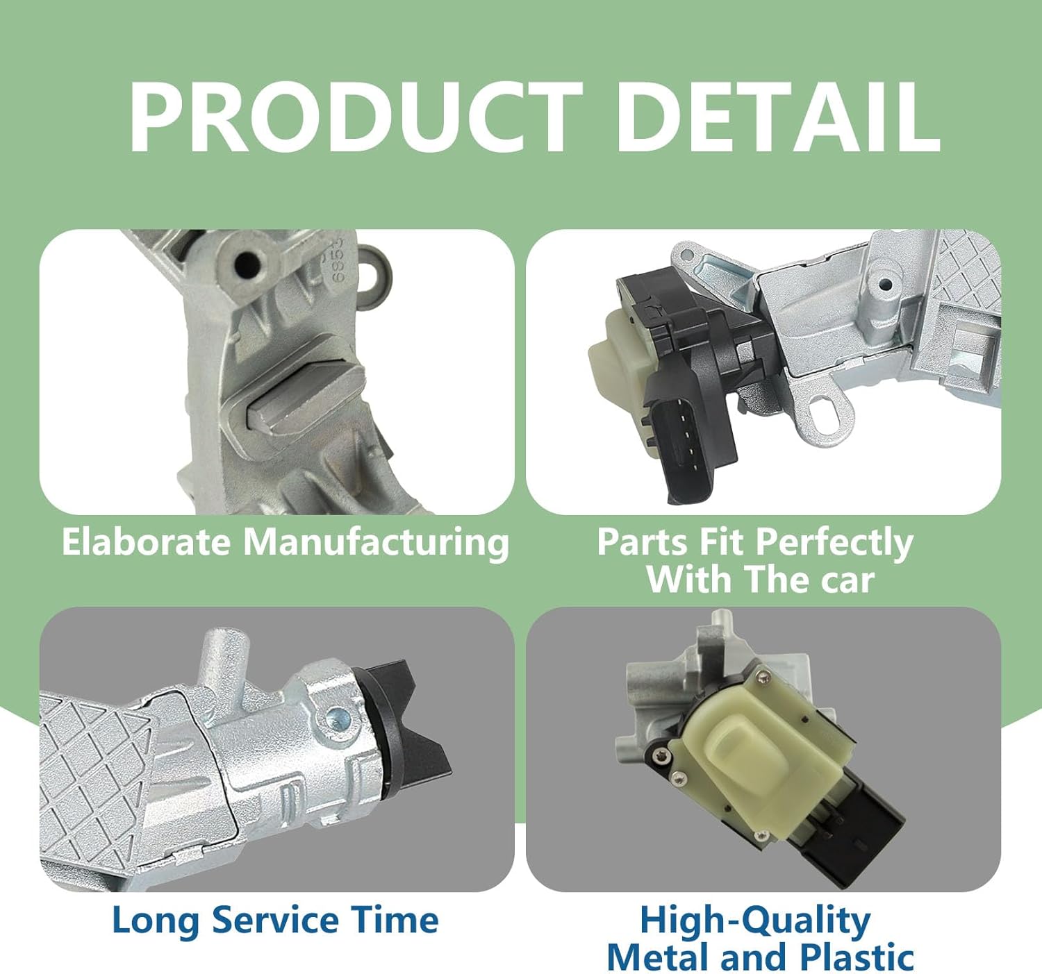 Ignition Lock Cylinder Housing Steering Column Switch Fit for Jeep Liberty Patriot Wrangler Compass, Dodge Caliber Nitro Avenger, Chrysler Pacifica PT Cruiser 200, Replace# 68054822AB 05057297AJ