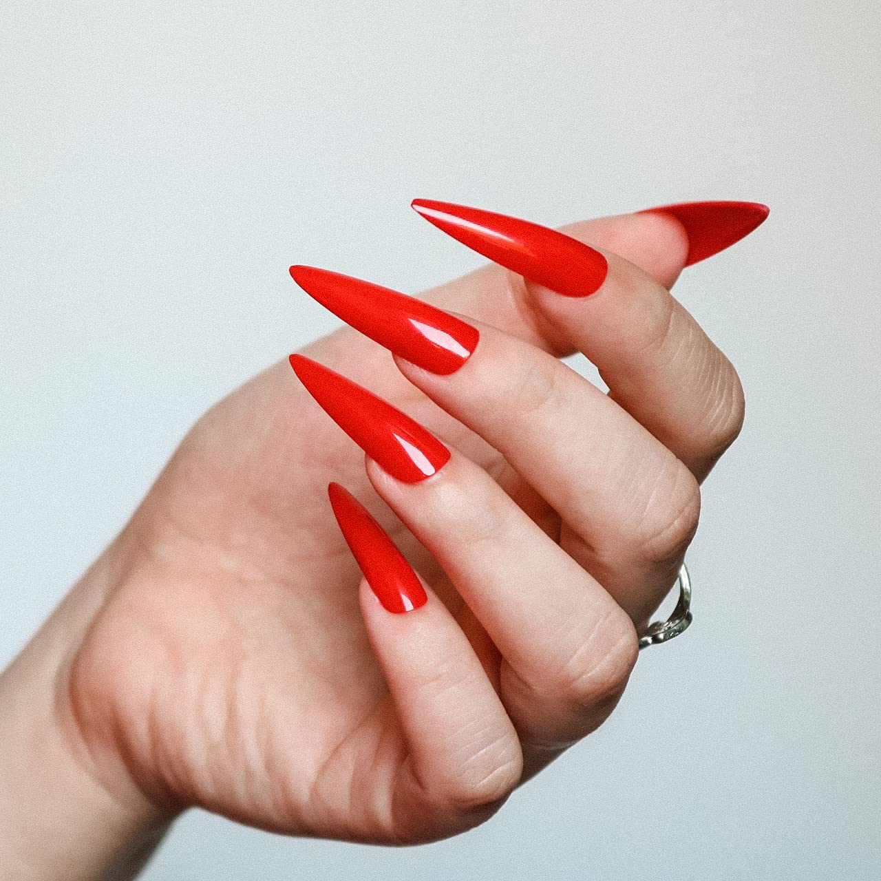 Amazon Com Allkem Hot Red Sculpted Extra Long Stiletto Press On Fake Nails False Nail Tips Full Cover Nails Beauty Personal Care Amazon Com Allkem Hot Red Sculpted Extra Long Stiletto Press On Fake Nails False Nail Tips Full Cover Nails Beauty Personal Care