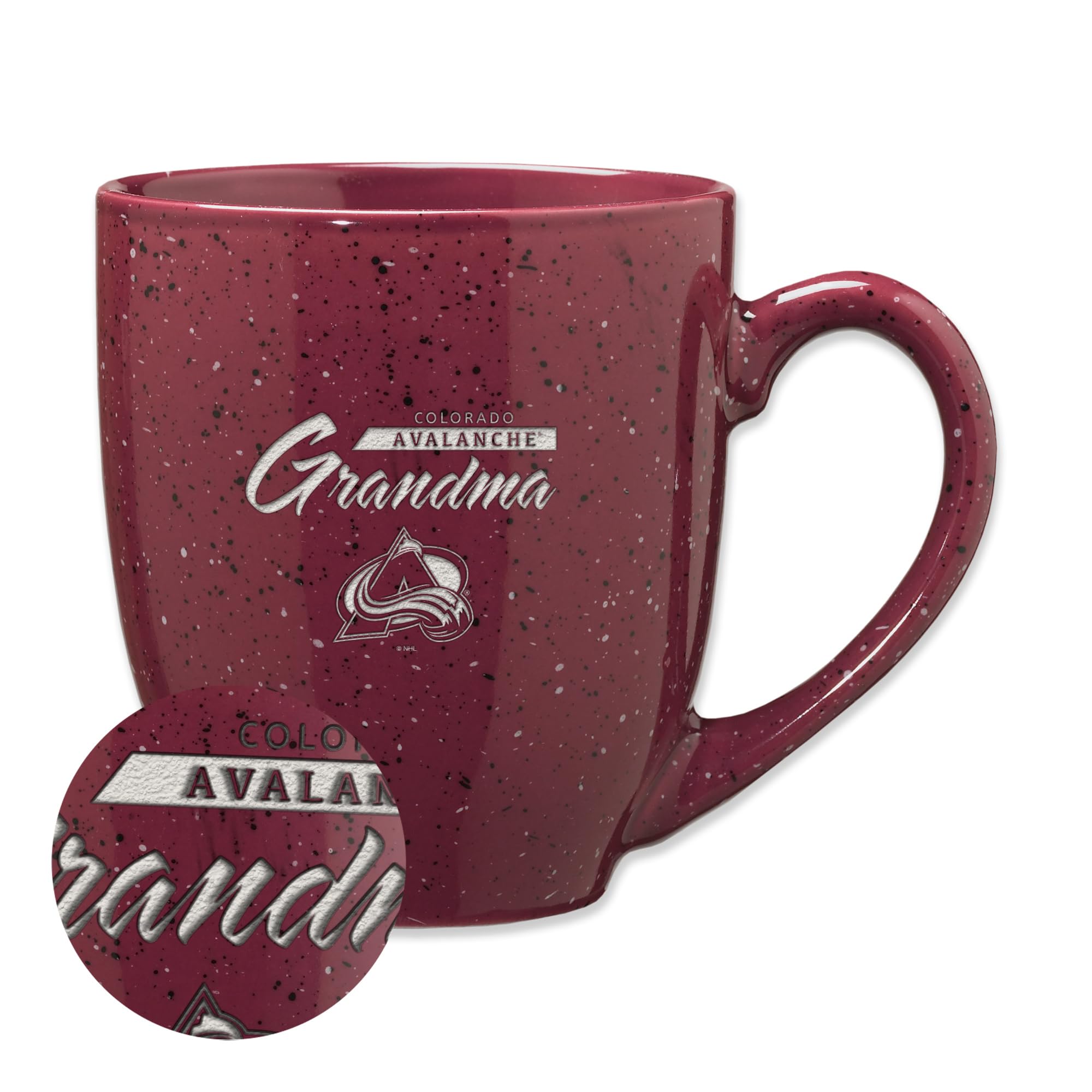 Tasse Colorado Hockey gravée laser : fini les motifs effacés au lavage
