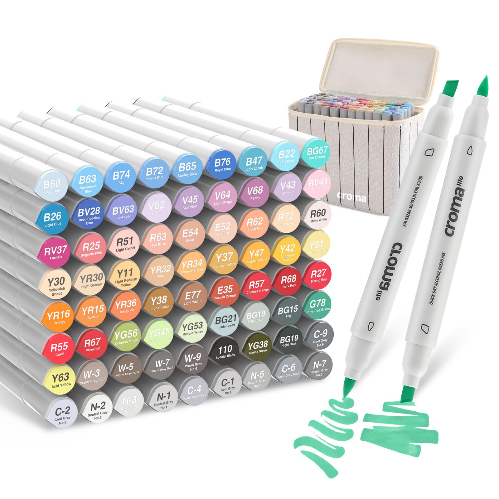 Flex marker マーカー 72色セット Flex marker マーカー 72色