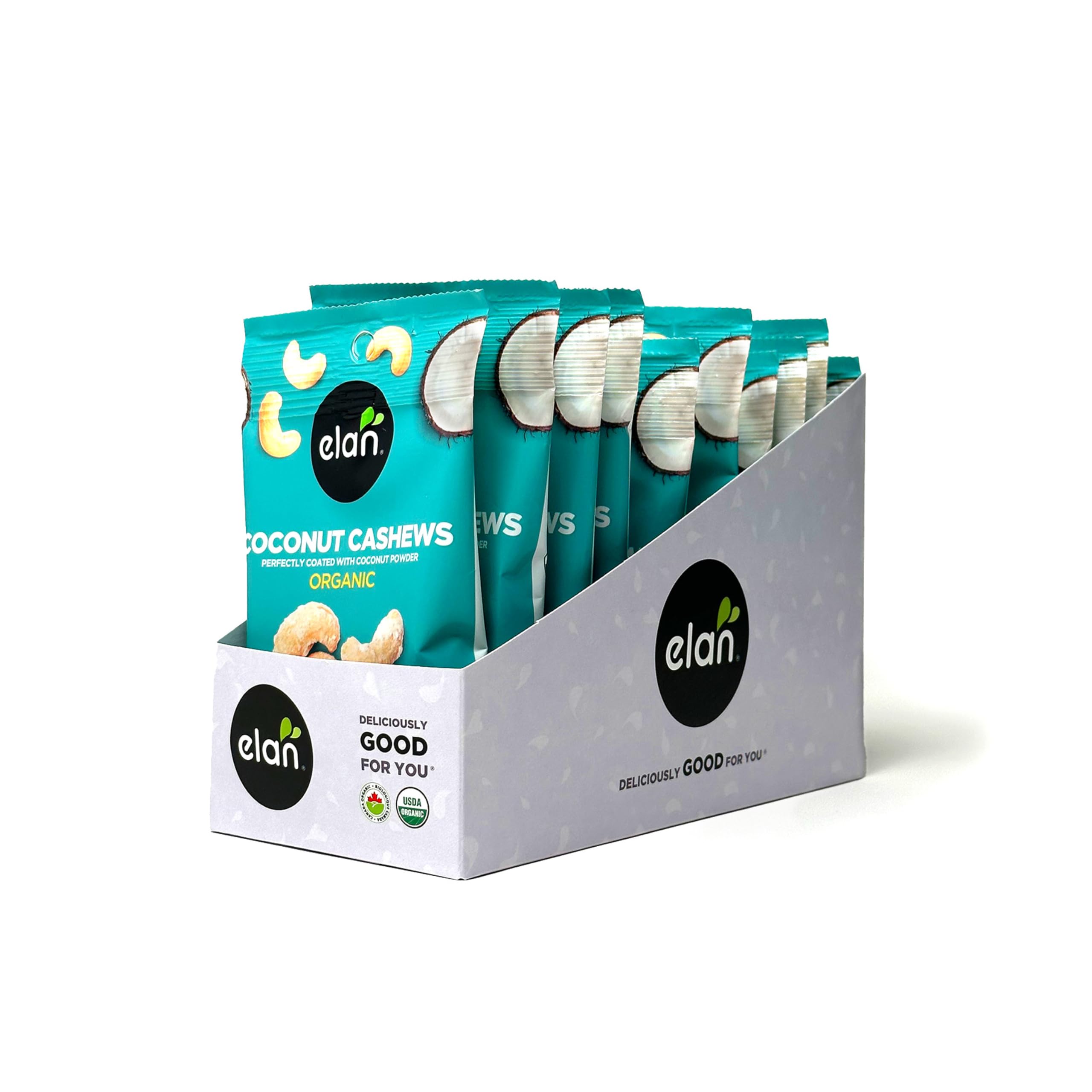 Snapklik.com : Elan Organic Coconut Cashews Grab & Go, Individually ...