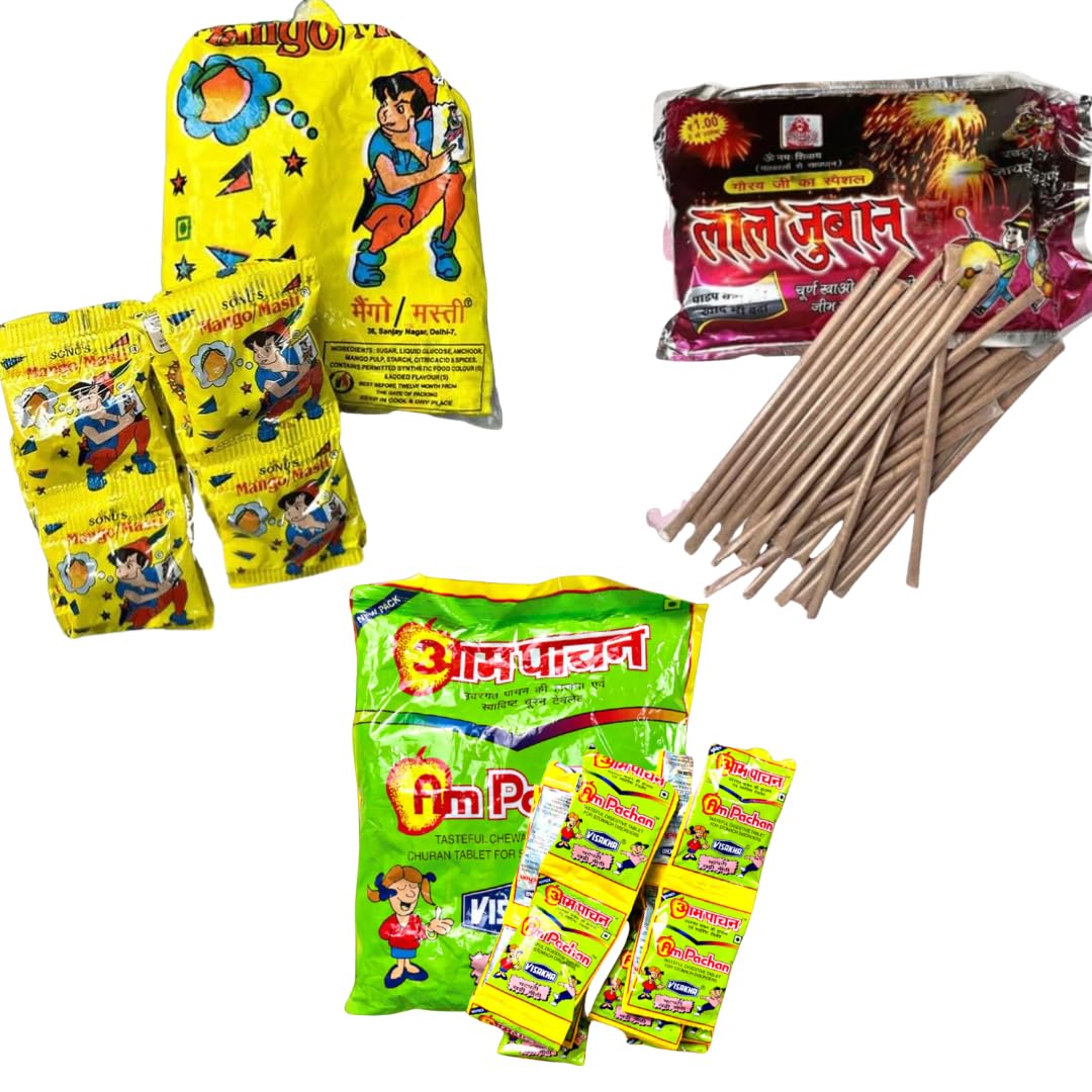 Mango Masti Original Sonus Pack of 20 Packets || Lal Juban Churan pack of 60Pcs || Aampachak Goli Pack of 20Pcs || 90s Candy Mallow Candy (B0CZ77B1YB) Amazon Price History, Amazon Price Tracker