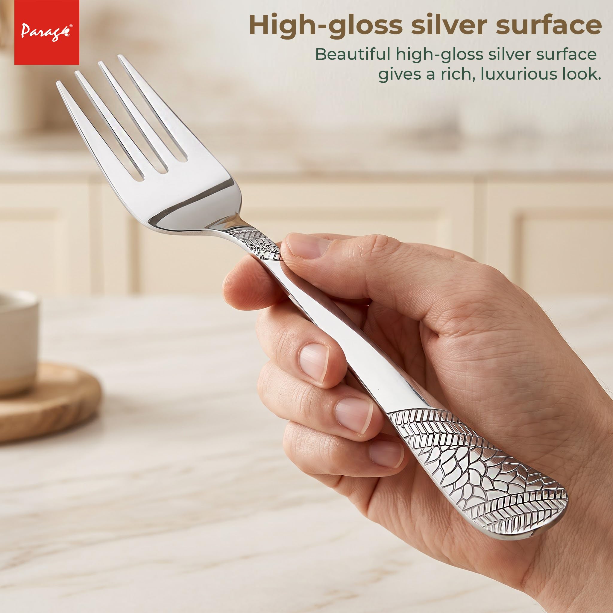 Parage Stainless Steel Forks Set - Luxury Cutlery -4 Parage Stainless Steel Forks Set - Luxury Cutlery -4