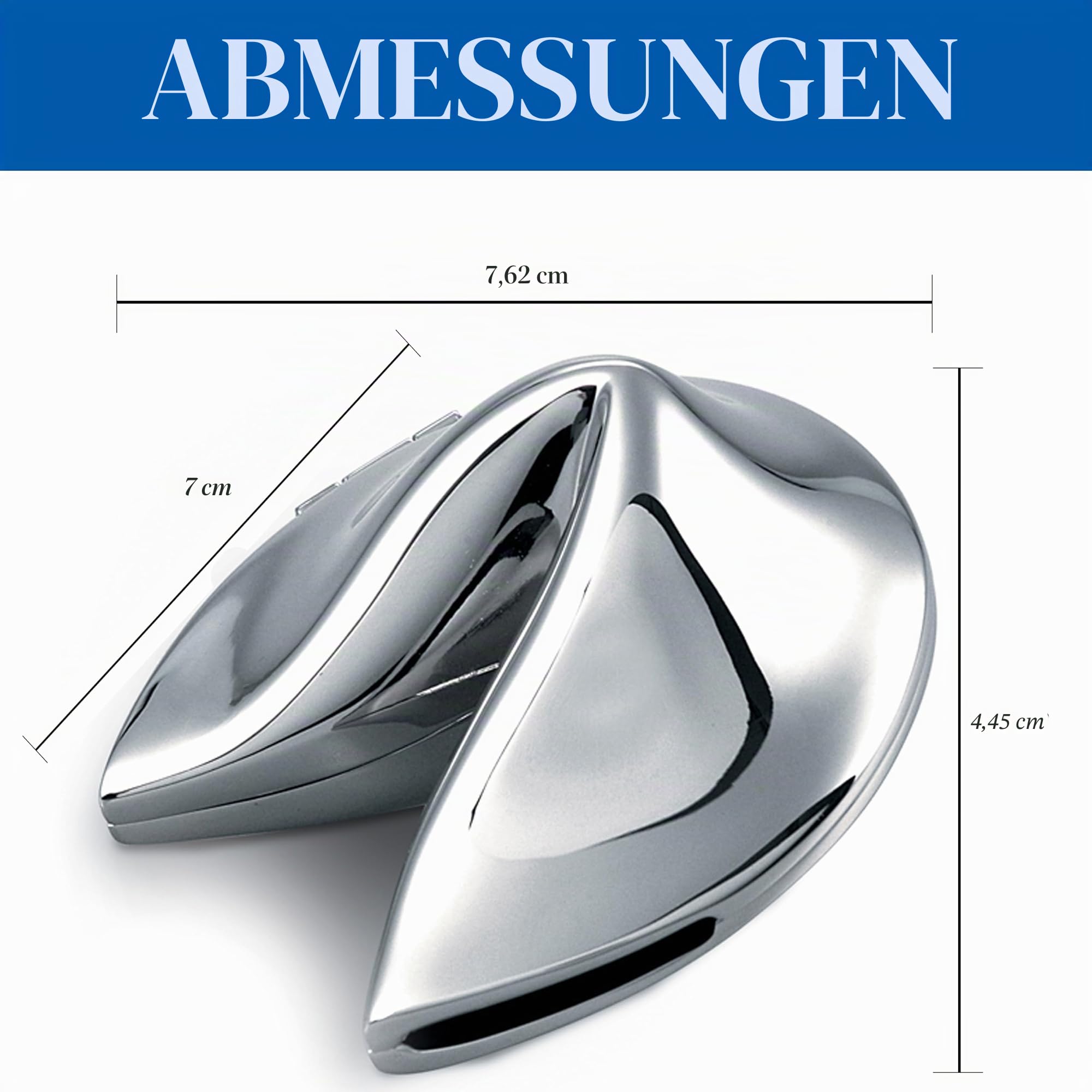 Briefbeschwerer, nicht anlaufend, Silber, Glückskekse