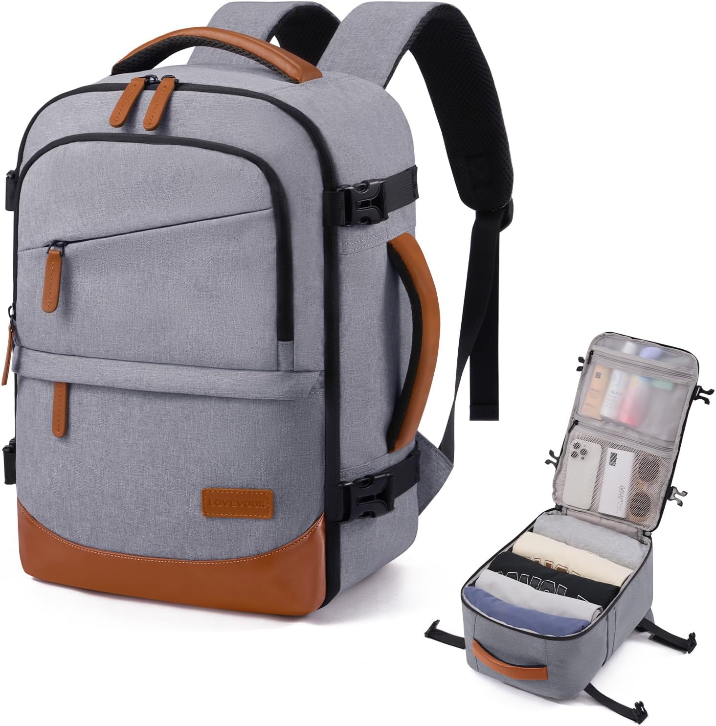 – Cabin Bags 40x20x25 for Ryanair, Travel Backpack with 3 Front Pockets, Hand Luggage Bag with Dry and Wet Separation, Small Under Seat Carry-on Bag Rucksack for Travelling Airplanes Flight