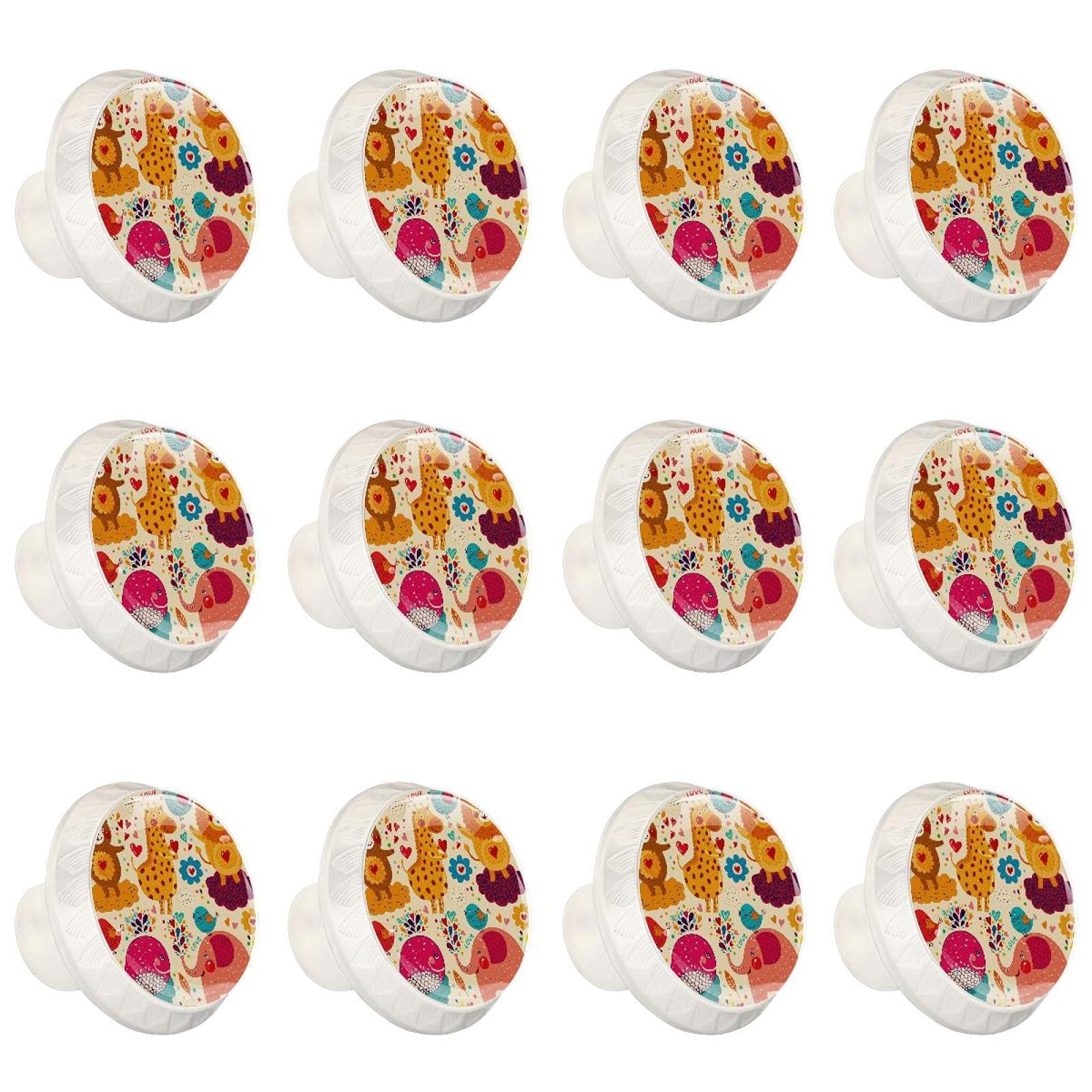 Tiroirs de placard commode poignée boutons d'armoires de cuisine lion ours 12x