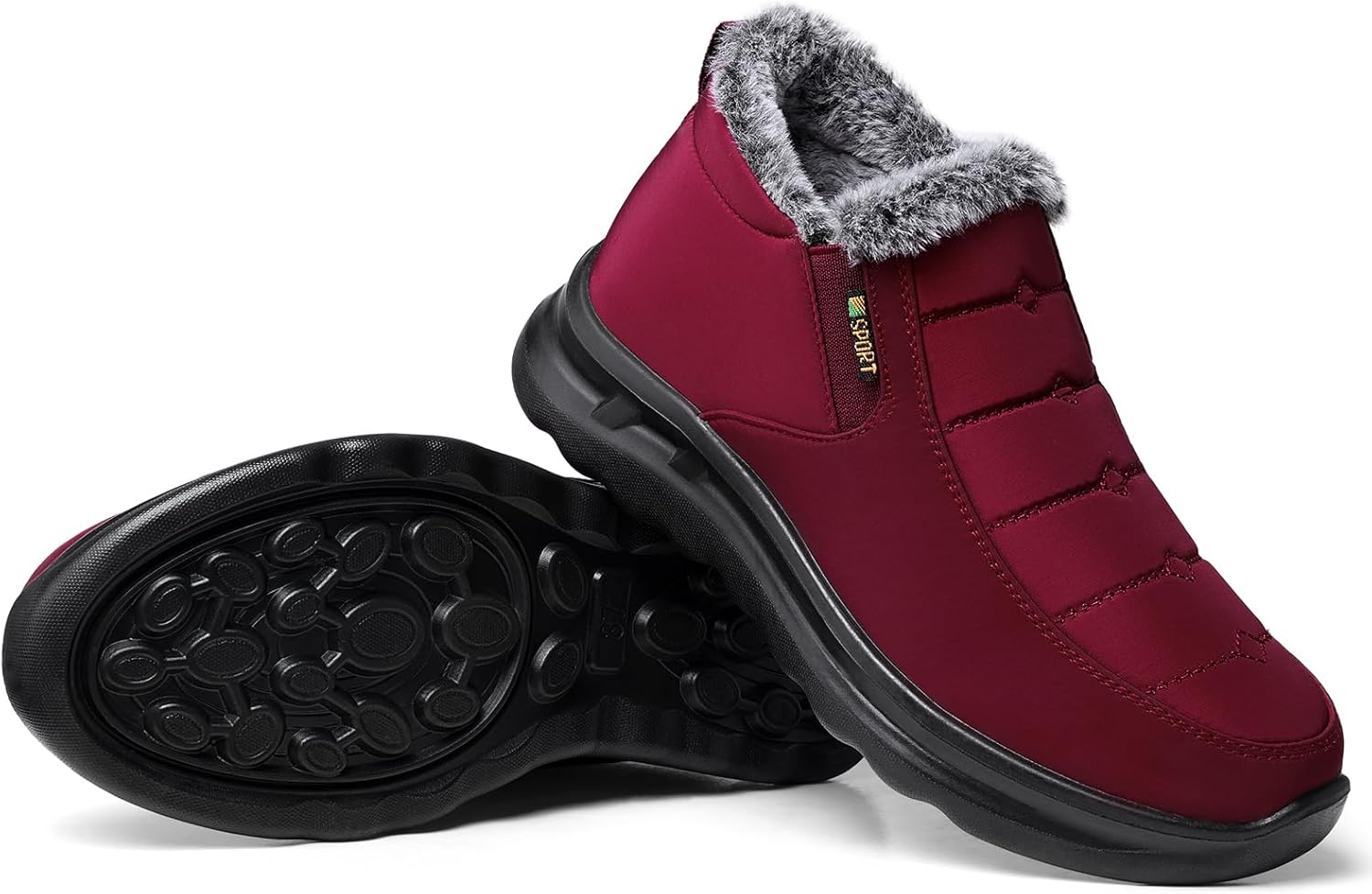 TEMOFON Womens Winter Snow Boots Warm Fur Lined Booties Waterproof Outdoor Shoes Comfortable Slip On Ankle Boot - Image 7