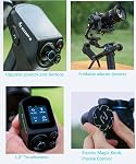 FeiyuTech SCORP 2 Kit Gimbal Stabilizer for DSLR and Mirrorless Camera, Built-in AI Tracker,3-Axis Gimbal for Sony/Canon/Nikon/Fujifilm, Max 5.51lbs, Touch Screen, Native Vertical Shooting with Bag