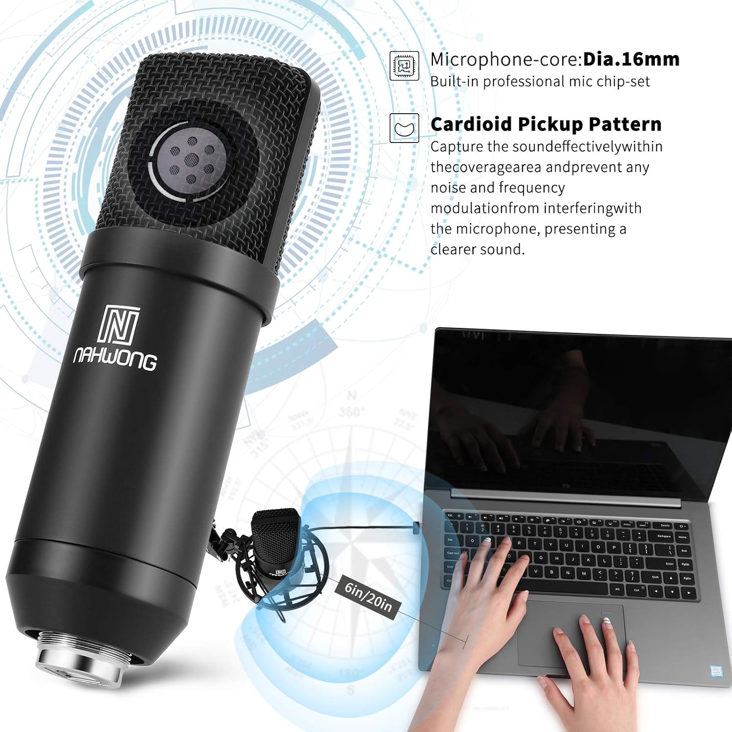 Buy 1 get 1 USB Microphone for PC, NAHWONG Professional 192KHz/24Bit Condenser Recording Mic Kit for Podcast, Recordings for YouTube, Streaming,Gaming, Recording Music, Voice Over, Livestreaming Buy 1 get 1 USB Microphone for PC, NAHWONG Professional 192KHz/24Bit Condenser Recording Mic Kit for Podcast, Recordings for YouTube, Streaming,Gaming, Recording Music, Voice Over, Livestreaming