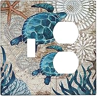 Vista 88 de Placa de pared dúplex de receptáculo de dispositivo de 1 gang de madera envejecida blanca gris con veta de tablón, cubierta de enchufe eléctrico