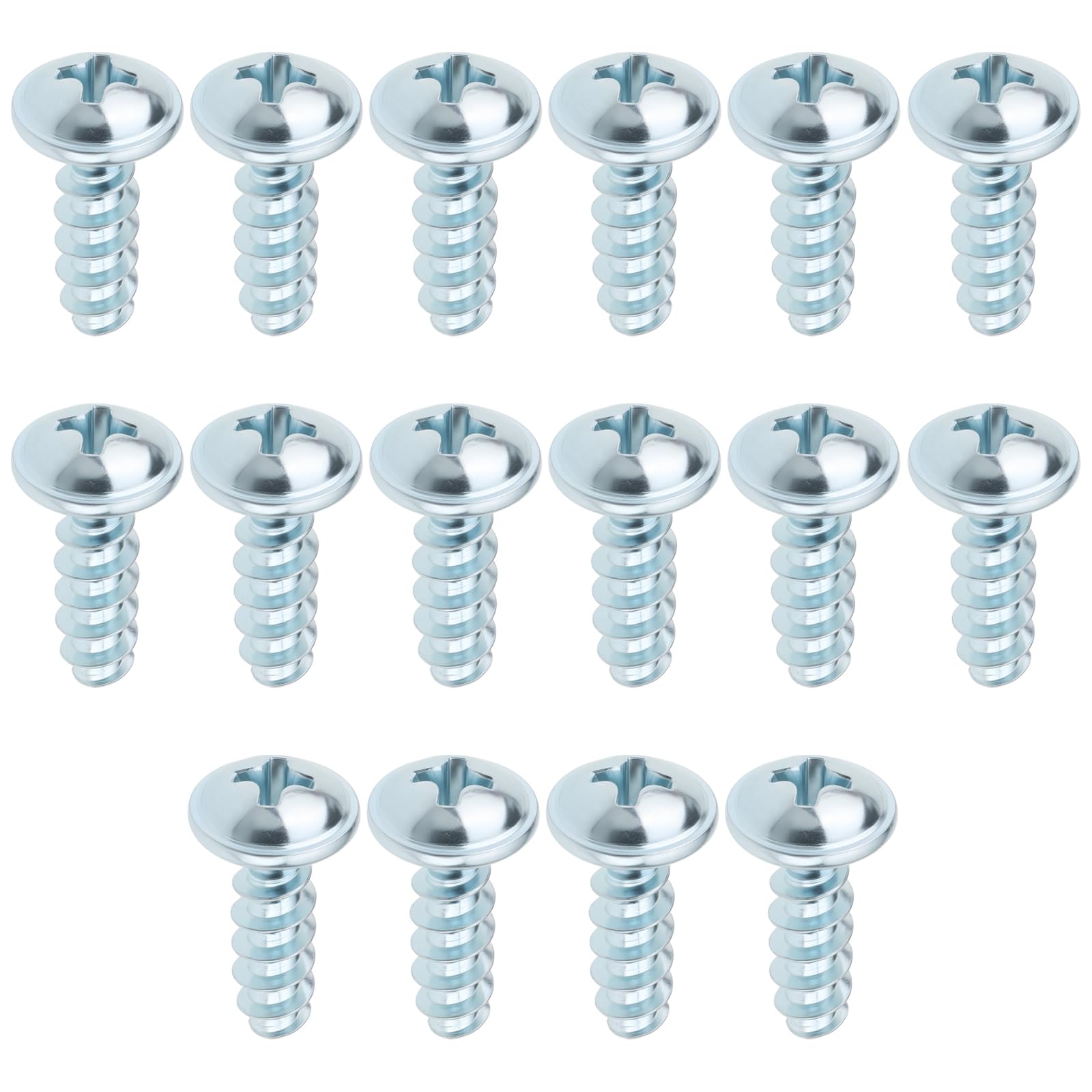 Sg Store 16Pcs M5x16mm Lawn Mower Screws Zinc-Plated Steel Compatible With Flymo