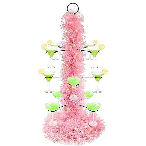 Christmas Cocktail Tree Stand for Drinks, Metal Champagne Drink Tower