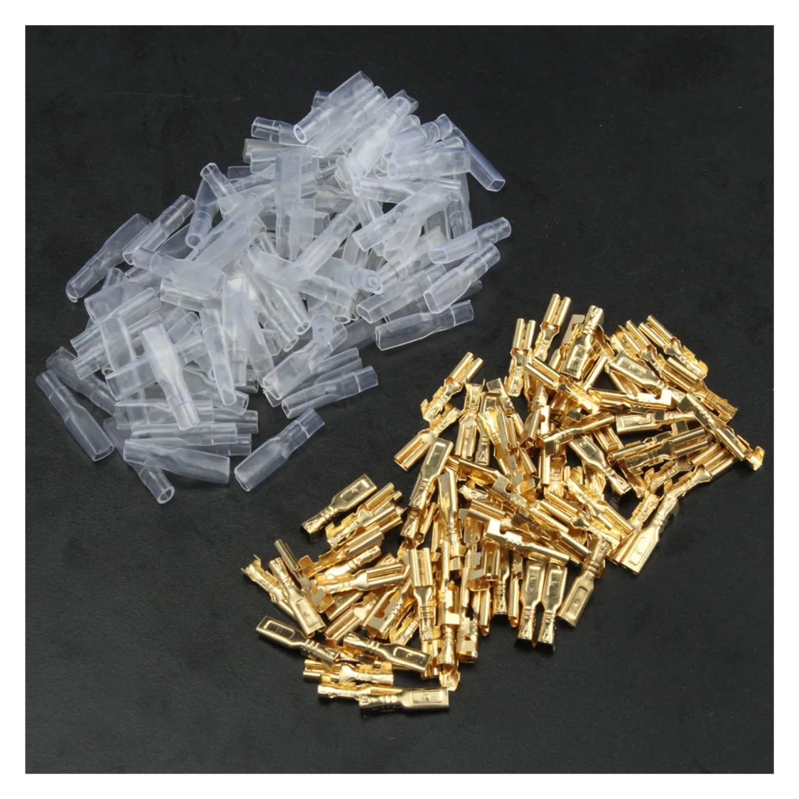 Terminales de crimpado de cobre 2.8mm faston hembra 22-16 AWG conectores de pala de 0.5mm