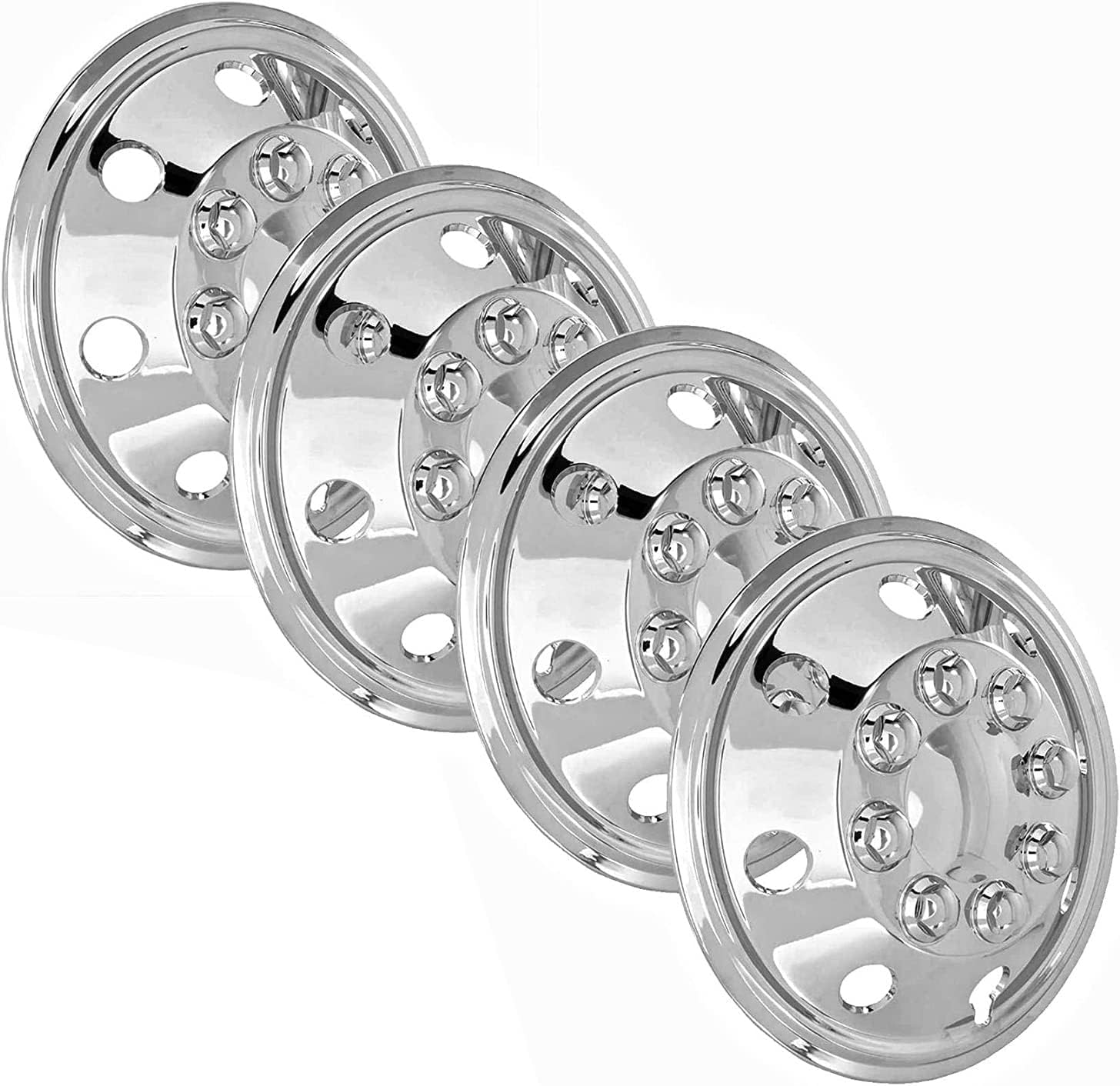 Leisurewize Transit Custom 16" Universal Deep Dish Chrome Van Wheel