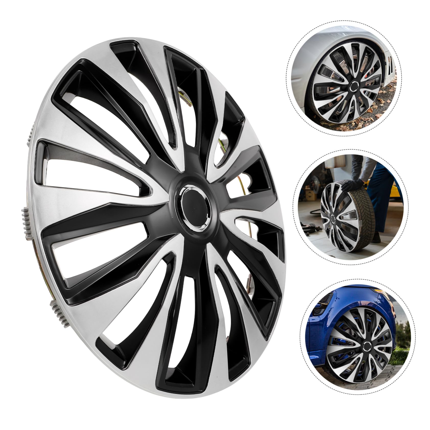 Copricerchi Auto 15 Pollici Abs Copri Cerchi Decorativi
