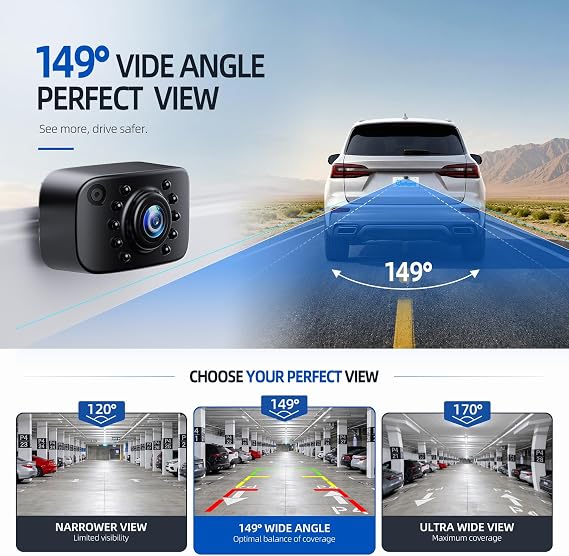 eRapta ERT01 HD Backup Camera Rear View License Plate Reverse Camera
