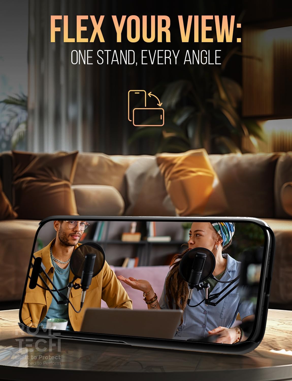 Designed for iPhone 17 Case with Belt Clip Holster - Kickstand Cover Phone Case - Black - Image 6