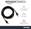 كابل توصيل إيثرنت RJ45 Cat6 من Amazon Basics (3 م/10 قدم)، أسود