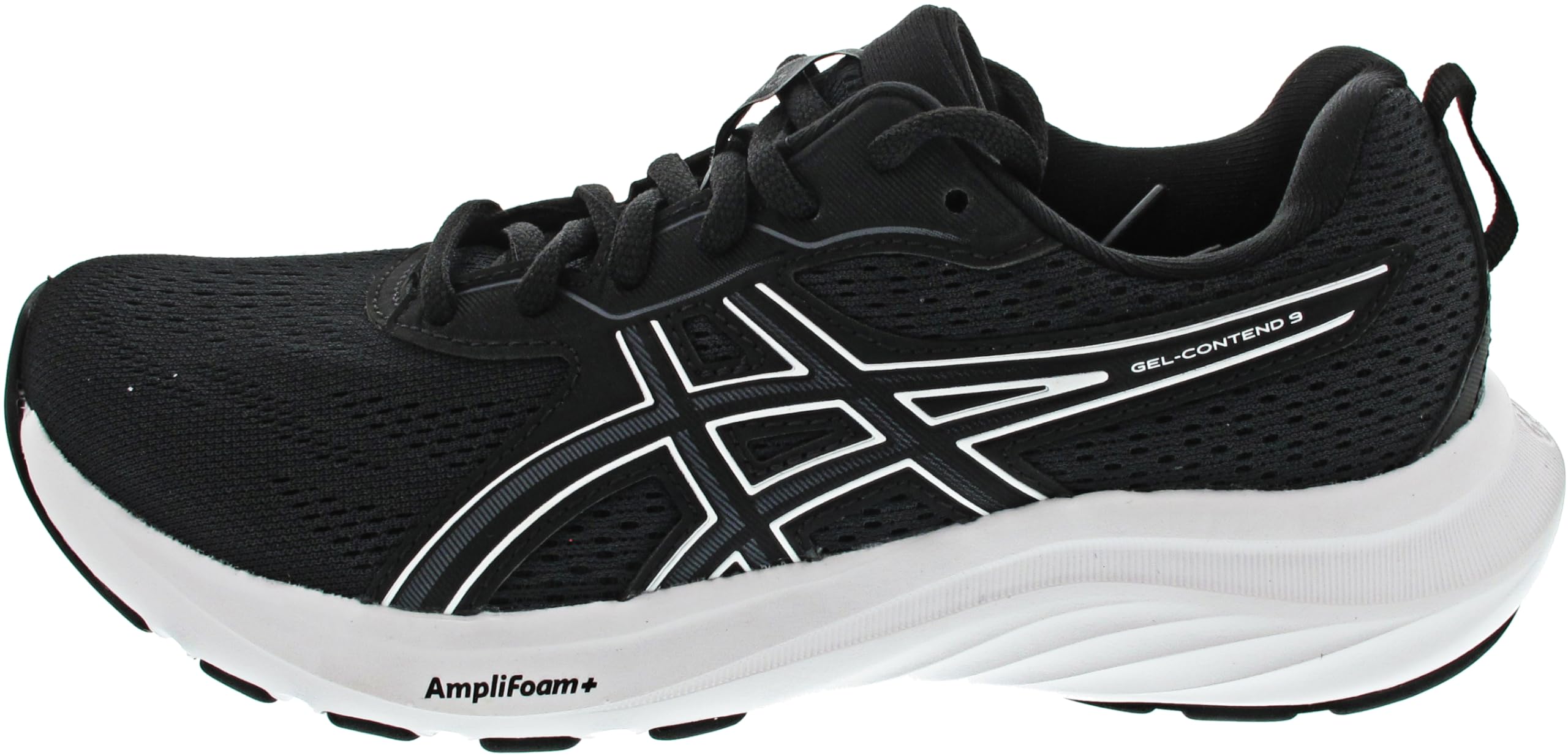 ASICS Damen Gel-​Contend 9 Sneaker, Black White, 39.5 EU