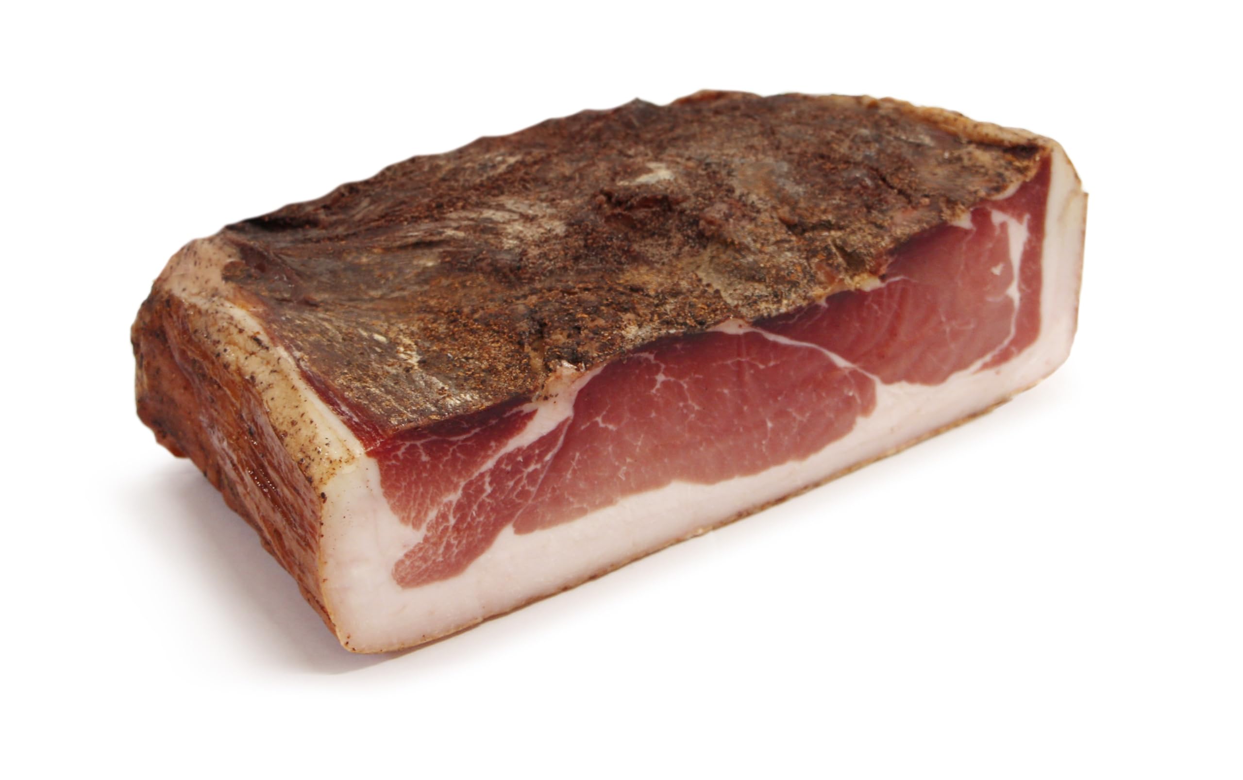GUSTOS - Südtiroler Speck g.g.A. Rechteckig Halbe Hamme - 2,2 Kg - der originale Speck aus Südtirol