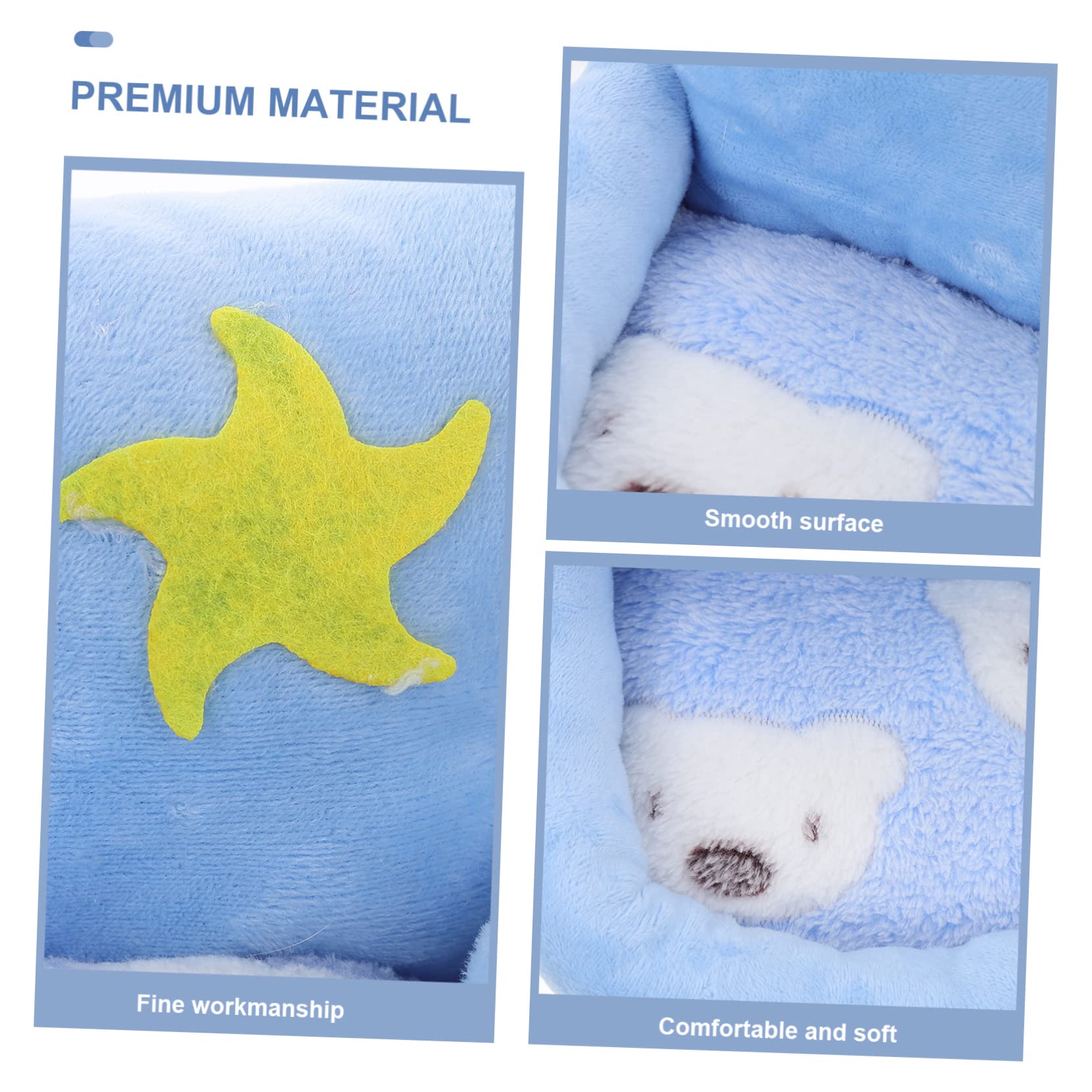 SUPVOX 3piezas Cama De Peluche para Hámster y Roedores para Erizos y Chinchillas para Invierno