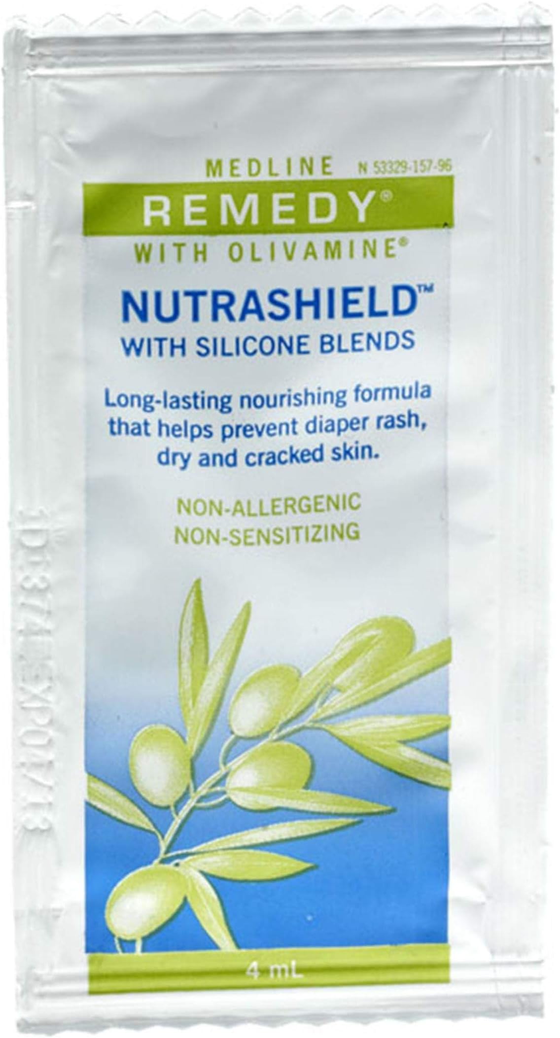 Medline RemedyOlivamine Nutrashield Skin Protectant, 4 oz., Advanced Moisturizing Formula for Dry Skin, Long-Lasting Barrier Cream