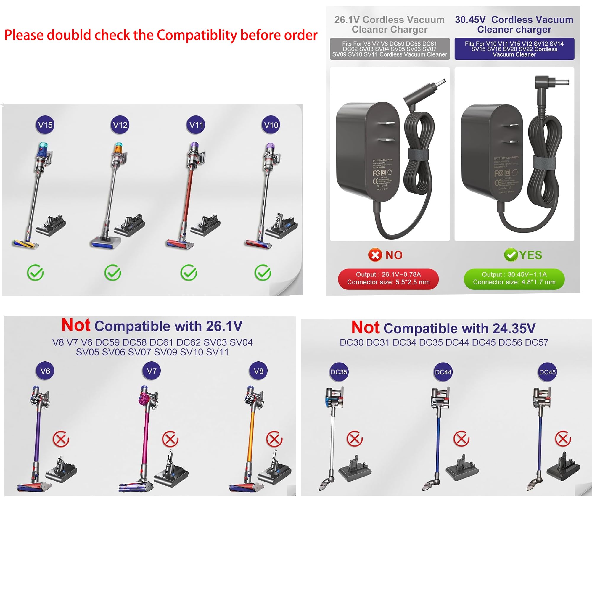 Amazon.com: LEFXMOPHY Extension Cord for Dyson V10 V11 Cordless