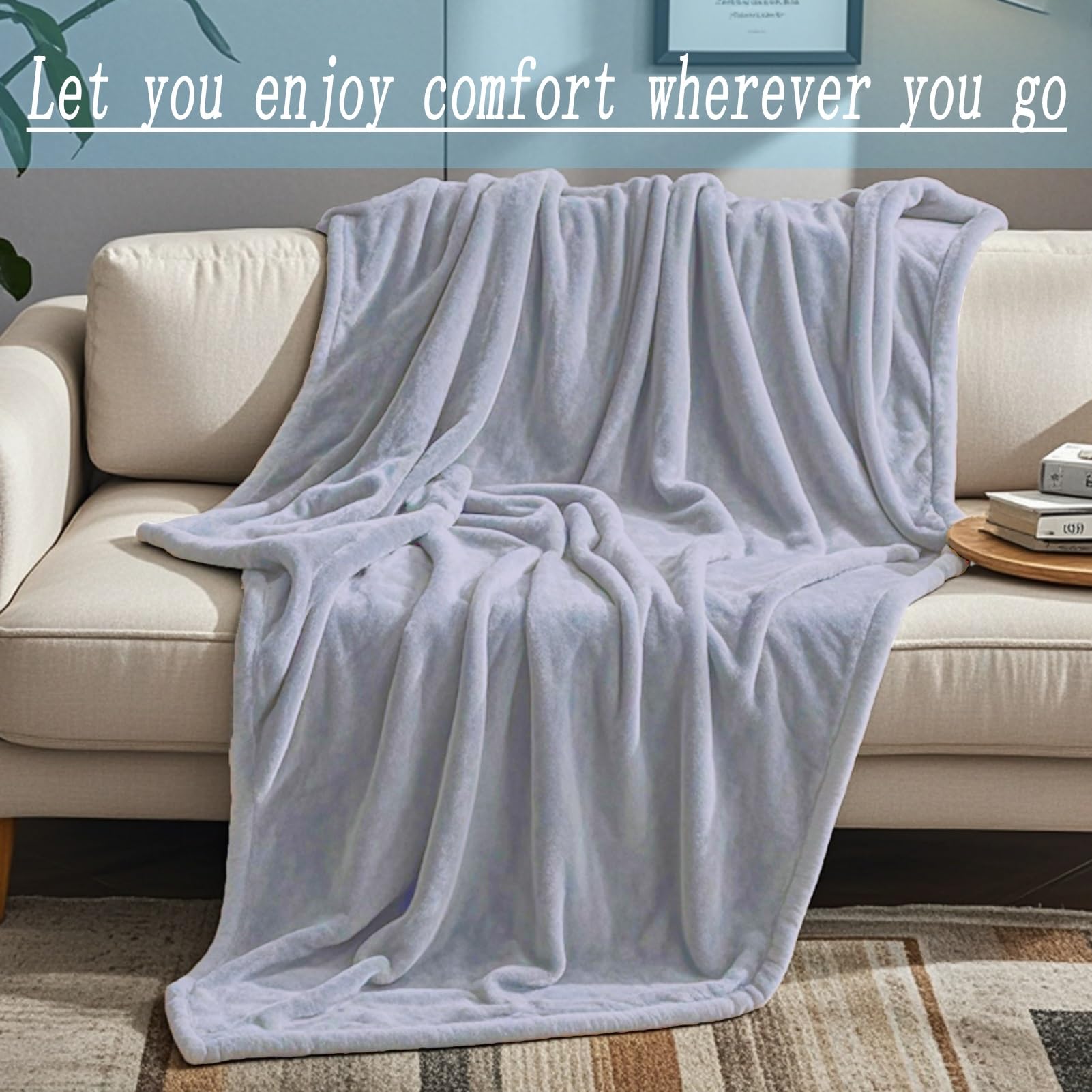 Boceoey Coperte Pile Matrimoniale Natale Plaid Divano Morbida E Calda, Coperta Leggera In Flanella Per Letto, Copriletto E Copridivano, Coperta Plaid Albero Di Natale - Foto 10