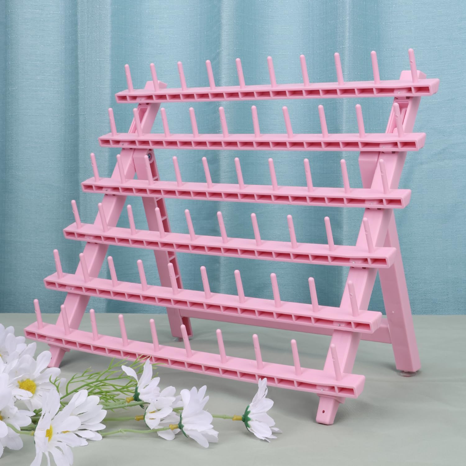Amazon.com: kelukeya Braid Rack 60 Spools for Hair Standing Braid Hair ...