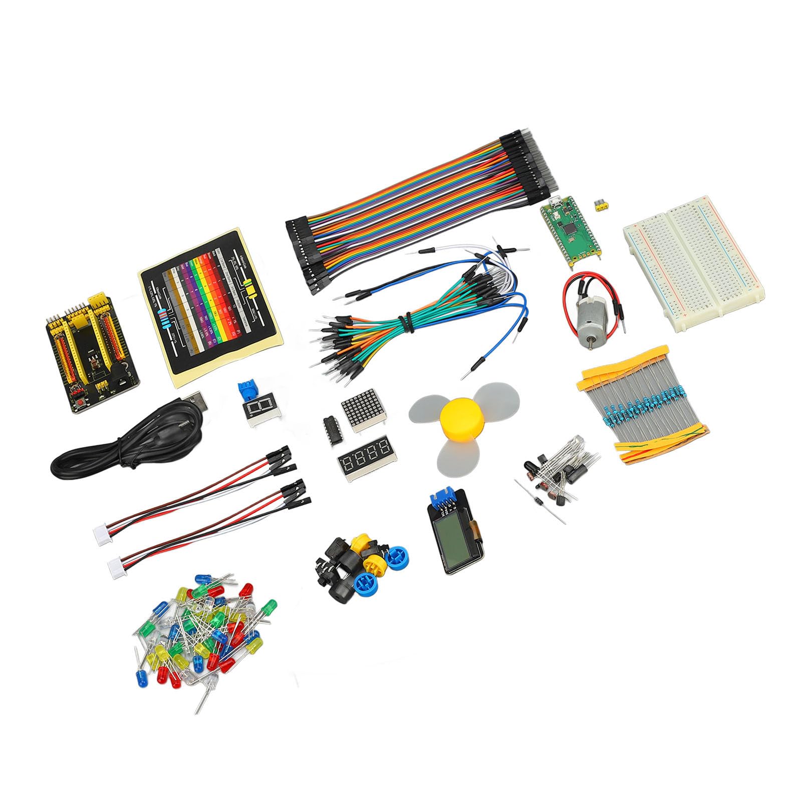 Generic Kit Scheda di Sviluppo Programmazione Robusta e Multifunzionale Kit Scheda Madre per lo Sviluppo Dell'apprendimento per Progetti di Robot Domestici Scolastici Plastica ABS