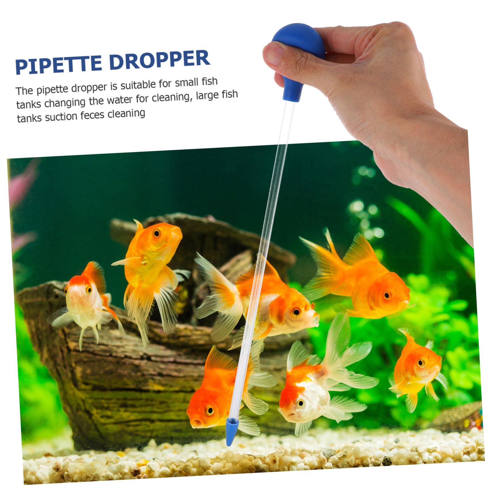 Happyyami 2sätze Aquarium Reinigungs Und Futterset Teiliges Edelstahl-Werkzeug Für Präzise Fischfütterung Und Effektive Aquarienpflege