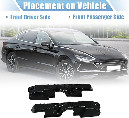 Miniatura 4 de X AUTOHAUX 1 par izquierdo y derecho parachoques delantero soporte de montaje 86513-3S000 86514-3S000 para Hyundai Sonata 2011-2015