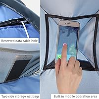 Vista 6 de Tienda de campaña de playa, portátil portátil impermeable y bolsa de protección solar, con bolsa de transporte, tienda de playa automática