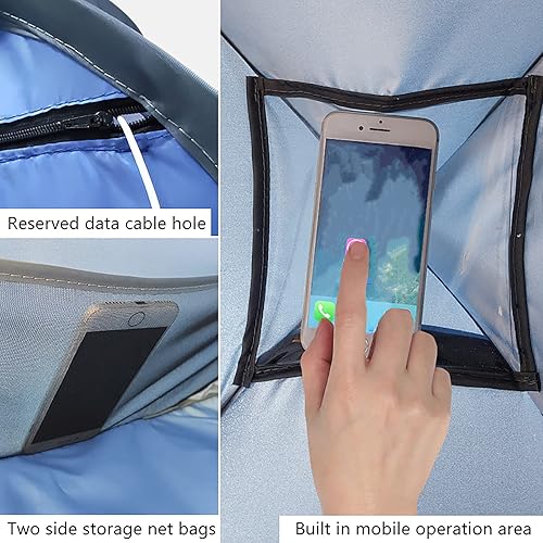 Miniatura 6 de Tienda de campaña de playa, portátil portátil impermeable y bolsa de protección solar, con bolsa de transporte, tienda de playa automática de