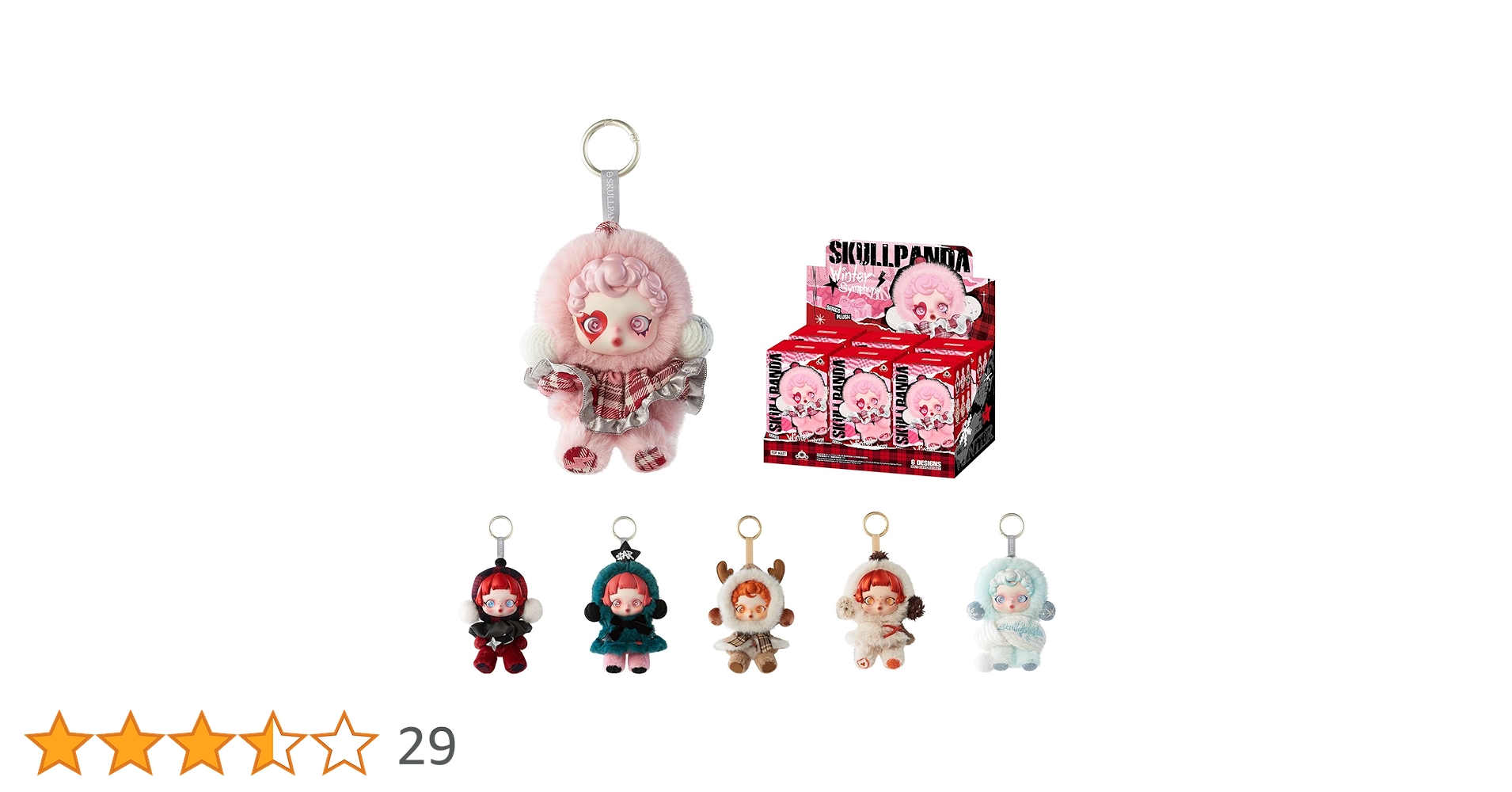 SKULLPANDA Winter Symphony シリーズ 3体セット POP MART Skullpanda Winter Symphony Series Original Authentic 1