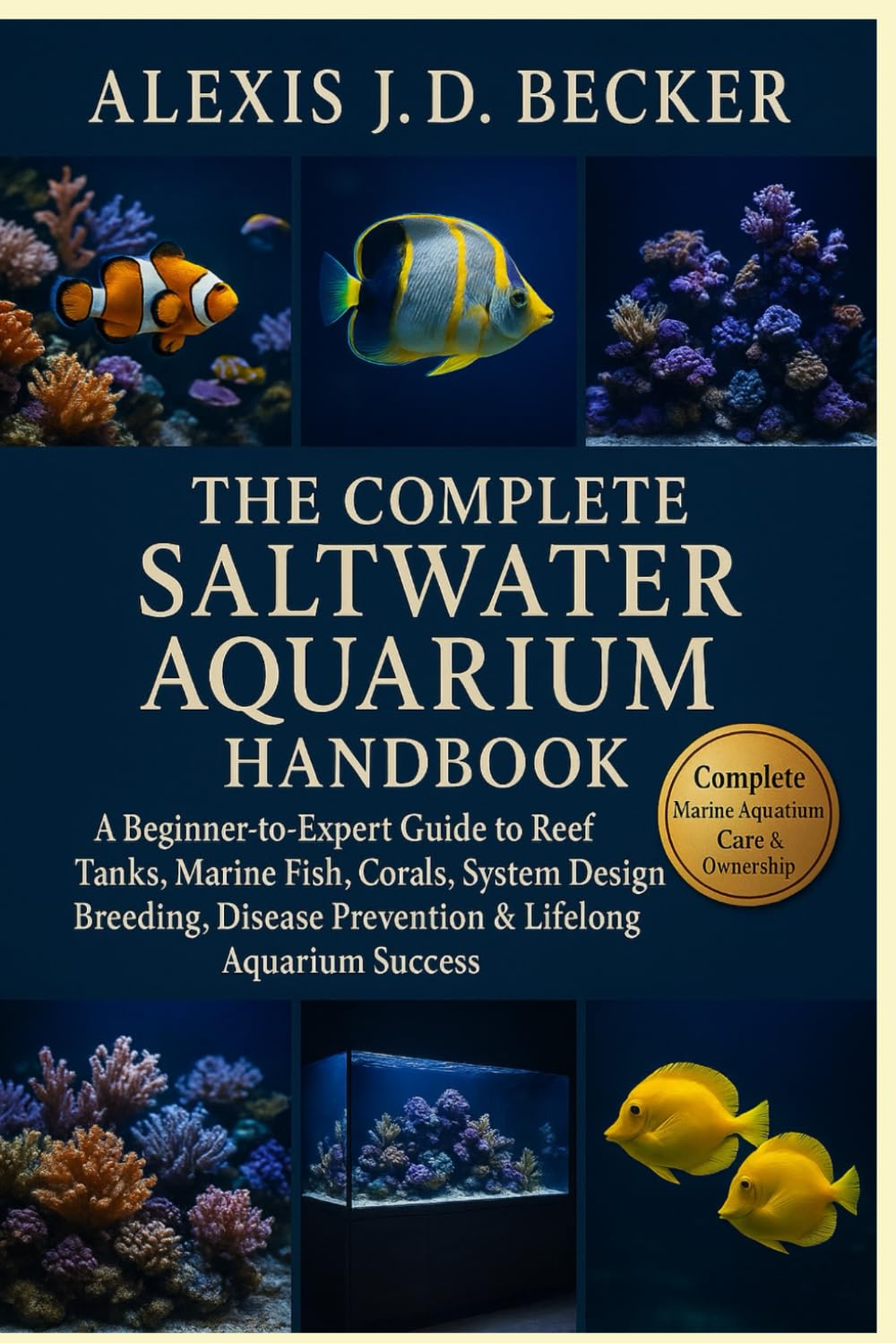 THE COMPLETE SALTWATER AQUARIUM HANDBOOK: A Beginner-to-Expert Guide to Reef Tanks, Marine Fish, Corals, System Design, Breeding, Disease Prevention & Lifelong Aquarium Success