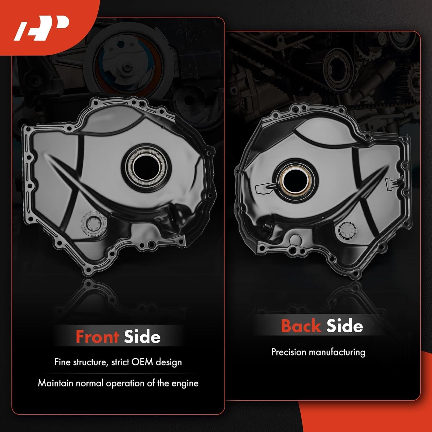 A-Premium Lower Engine Timing Cover Compatible with Audi Q5 2021-2025, Q7 2020-2022, A3 Quattro 2020, A4 allroad 2020-2025, A5 Sportback 2020-2025, Q5 Sportback 2021-2025, A4 A5 TT TTS Quattro, 2.0L