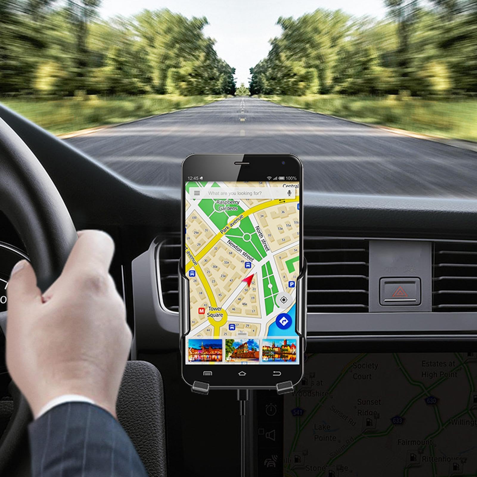 Supporto per telefono da auto per bocchetta di ventilazione auto | supporto per telefono da auto, supporto per telefono per auto, mani per auto, presa d'aria per smartphone