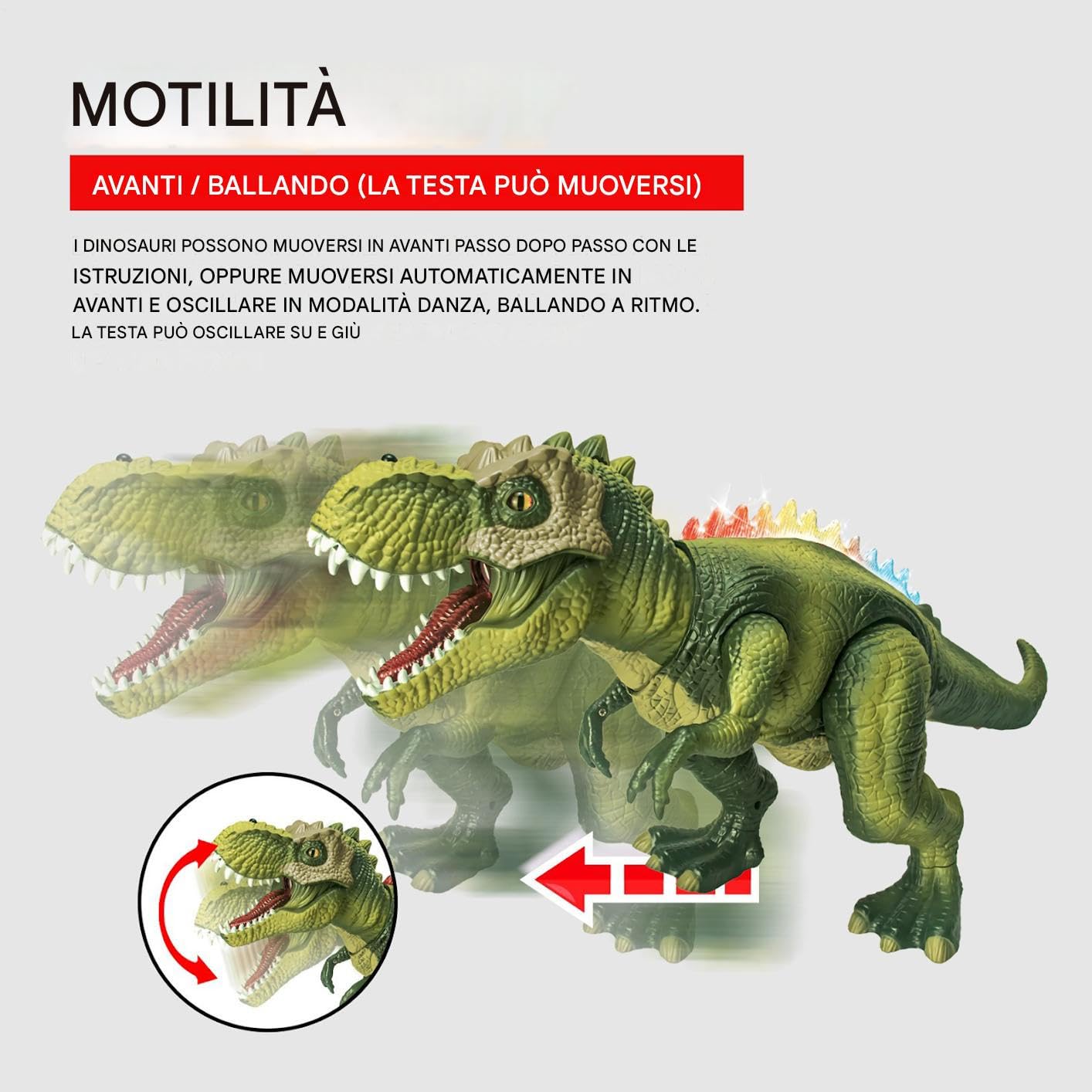 Generico Dinosauro Telecomandato Animale Camminante E Spruzzo
