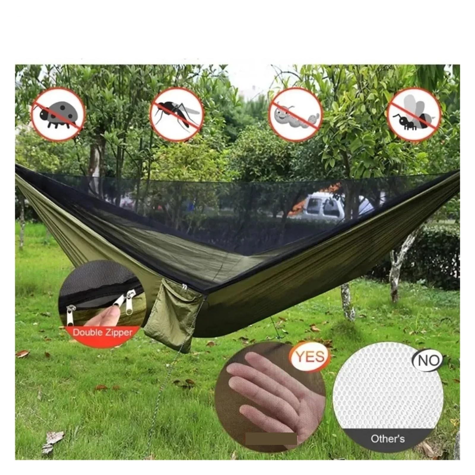 Amaca, Amaca Da Campeggio Con Zanzariera, Tenda Letto per Campeggio/Giardino