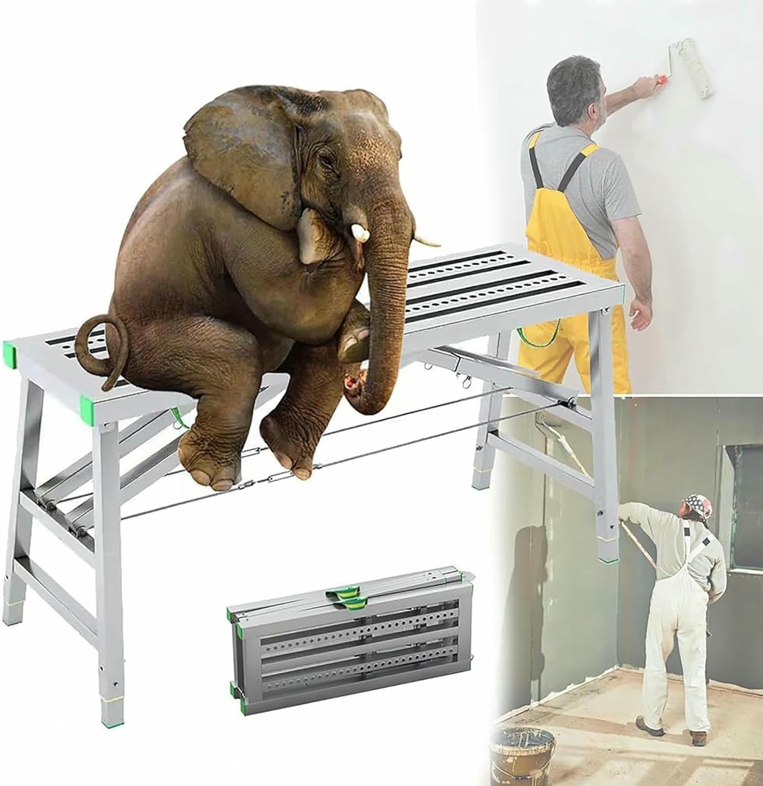 Plate-forme de travail pliante haut de gamme 1120 Lbs robuste