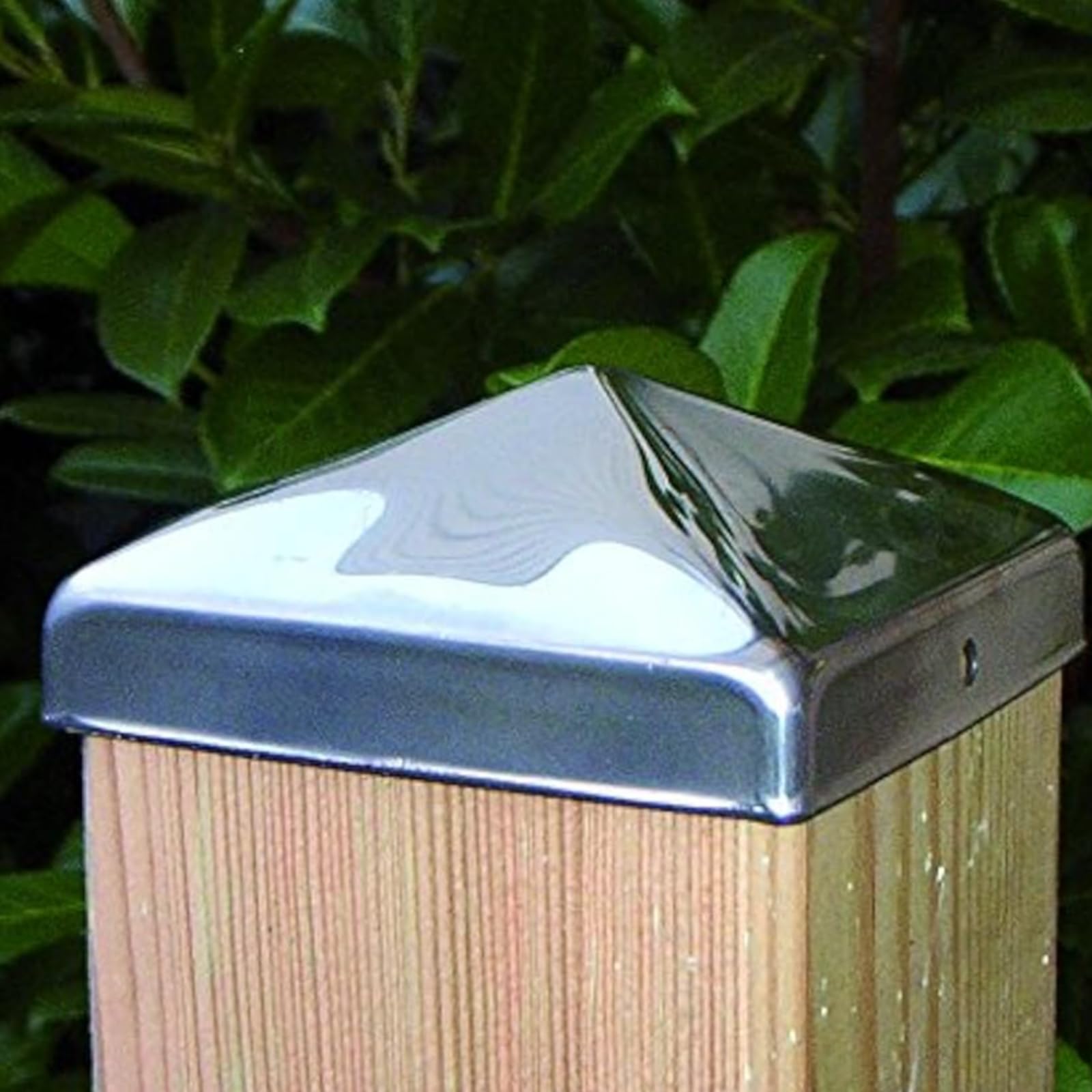 10 Chapeaux Poteau 9x9 cm, Acier Galvanisé Antirouille Pyramide