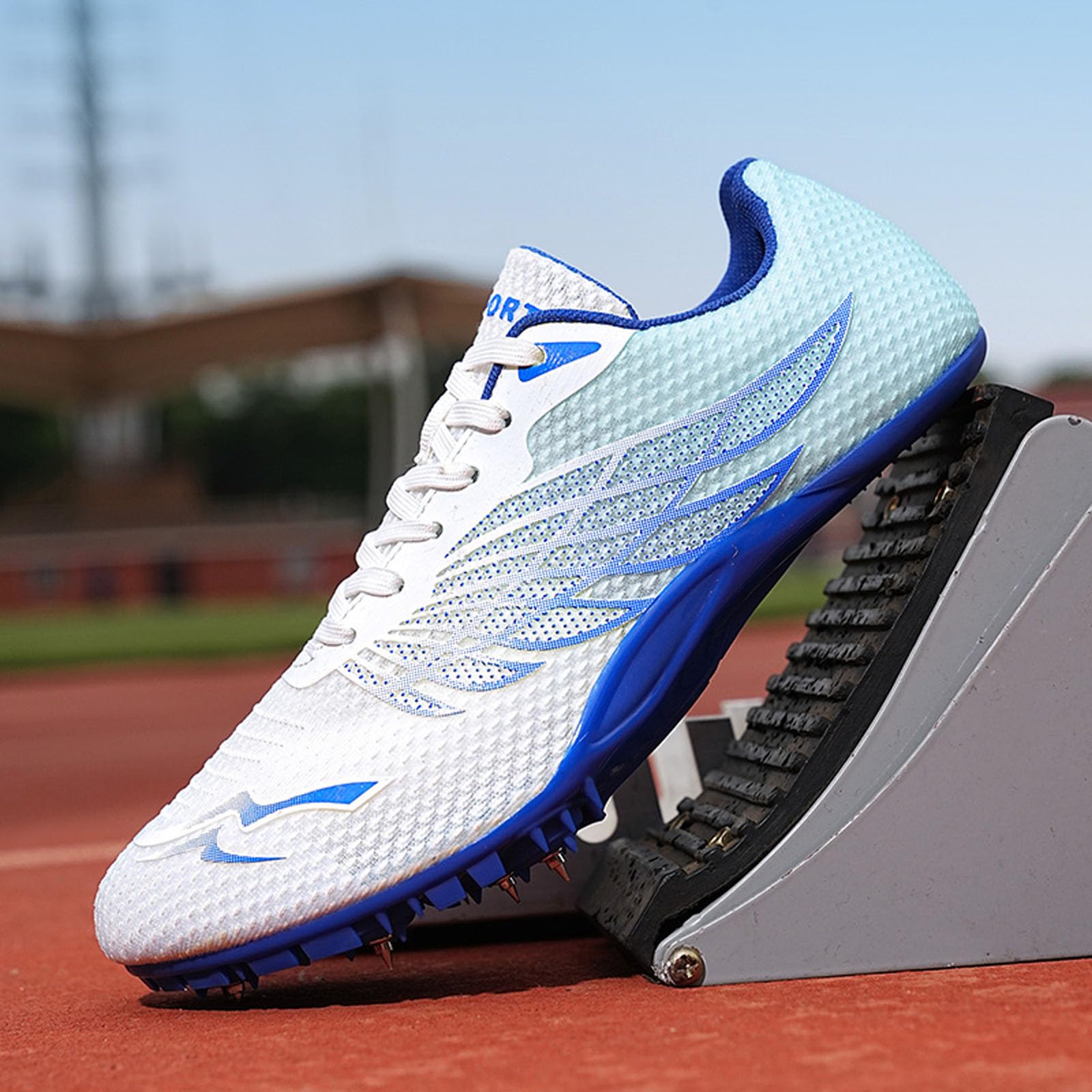 BLBK Spikes Atletismo de los hombres, 8 Uñas Unisex Zapatos de Atletismo, Juventud Spike Zapatos Atletismo