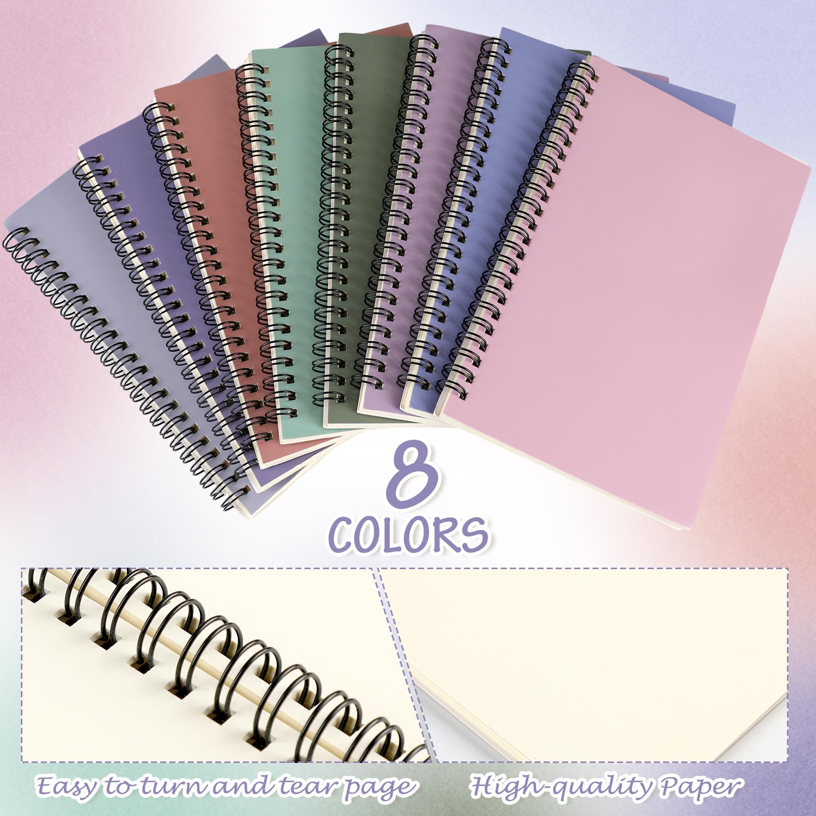 Lot de 39 carnets de croquis en vrac A5 non ligné - 100 pages vierges - 14 x 21 cm - Couverture souple - Pour l'école, le dessin, l'art, les étudiants, le bureau (couleurs mélangées)